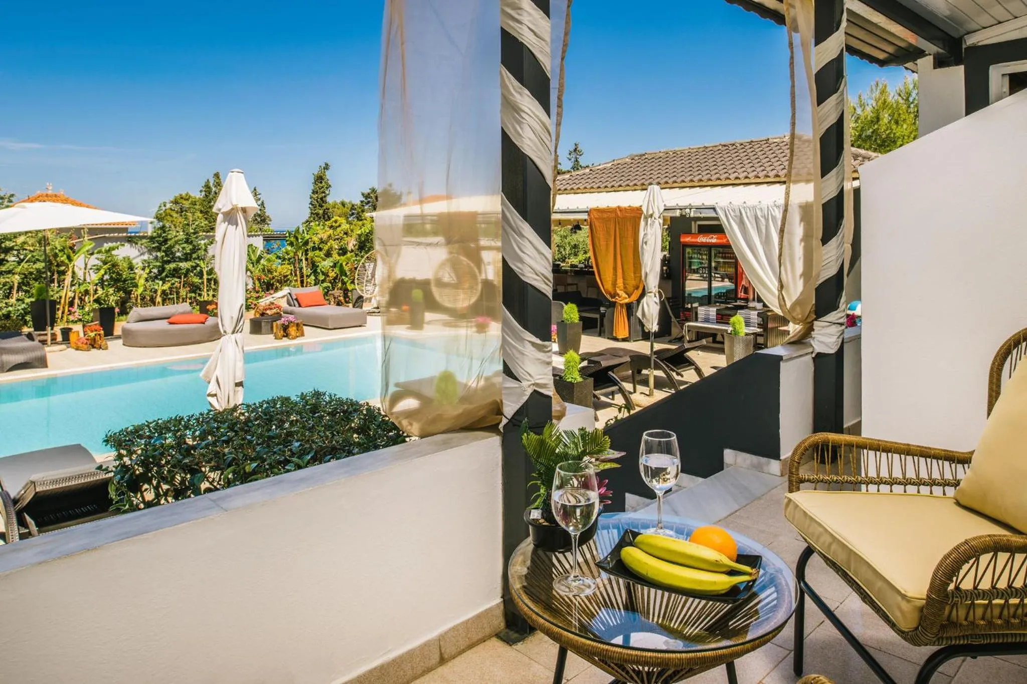 Balcony/Terrace in Villa Corali Apartments Sea Breath & Pool