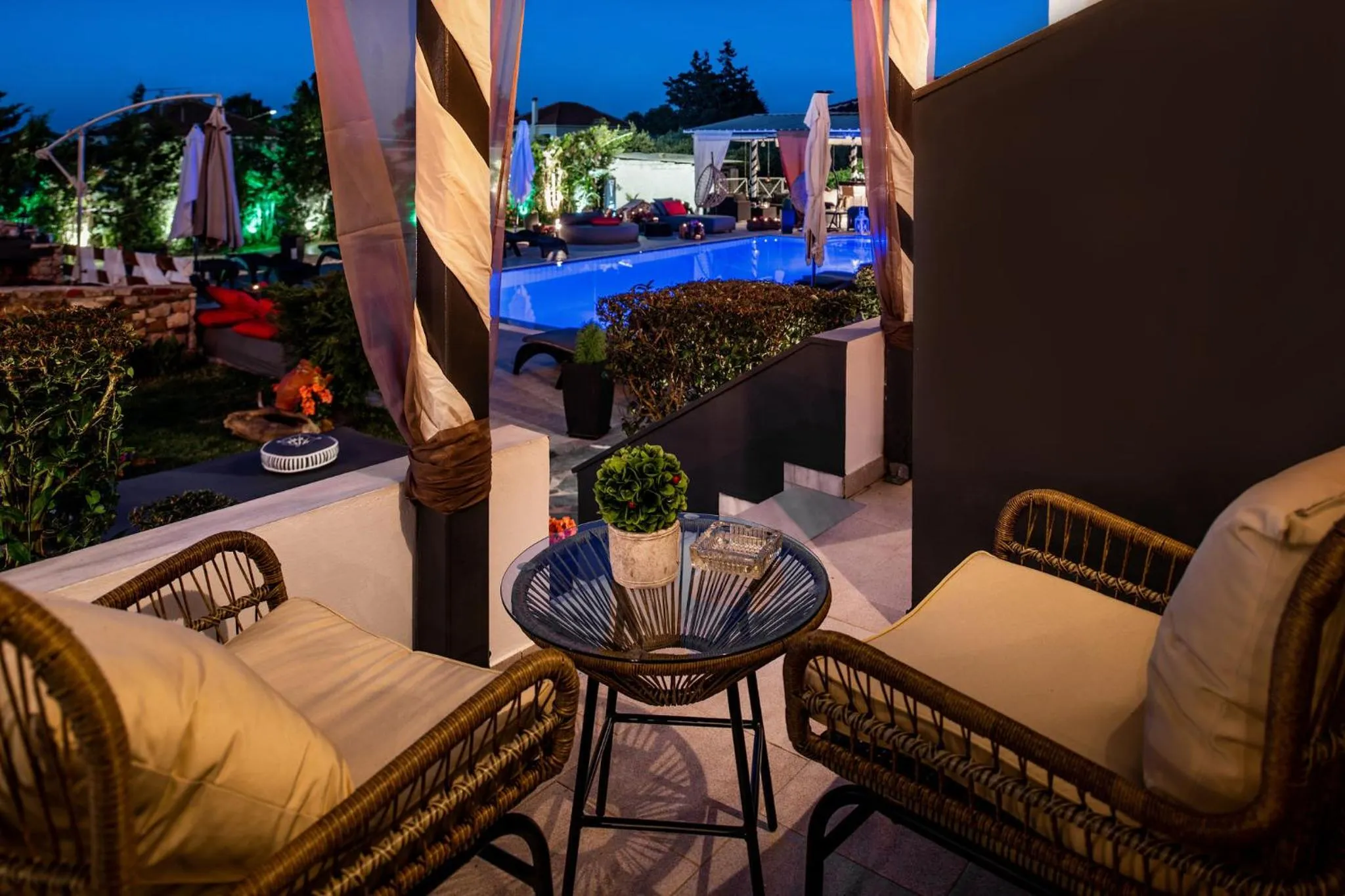 Balcony/Terrace in Villa Corali Apartments Sea Breath & Pool