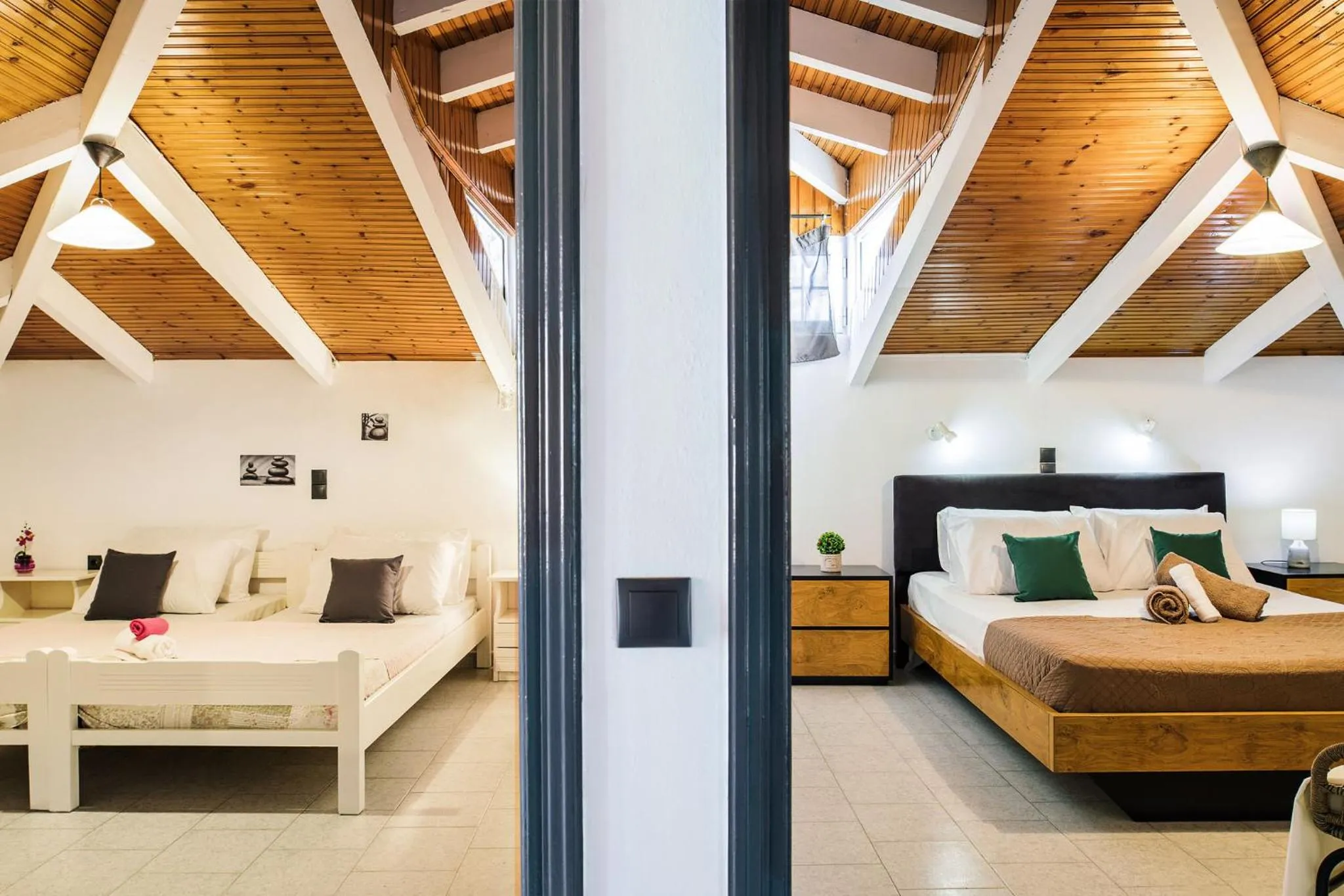 Bed in Villa Corali Apartments Sea Breath & Pool