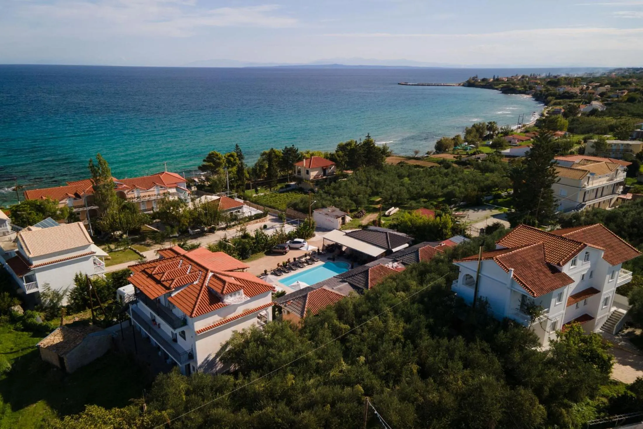 Bird's eye view in Villa Corali Apartments Sea Breath & Pool