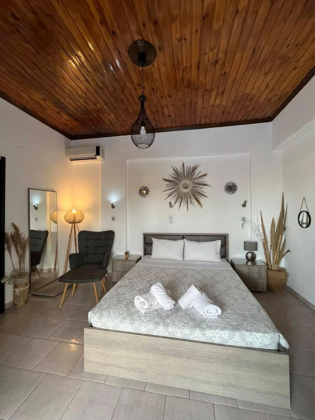 Bed in Villa Corali Apartments Sea Breath & Pool