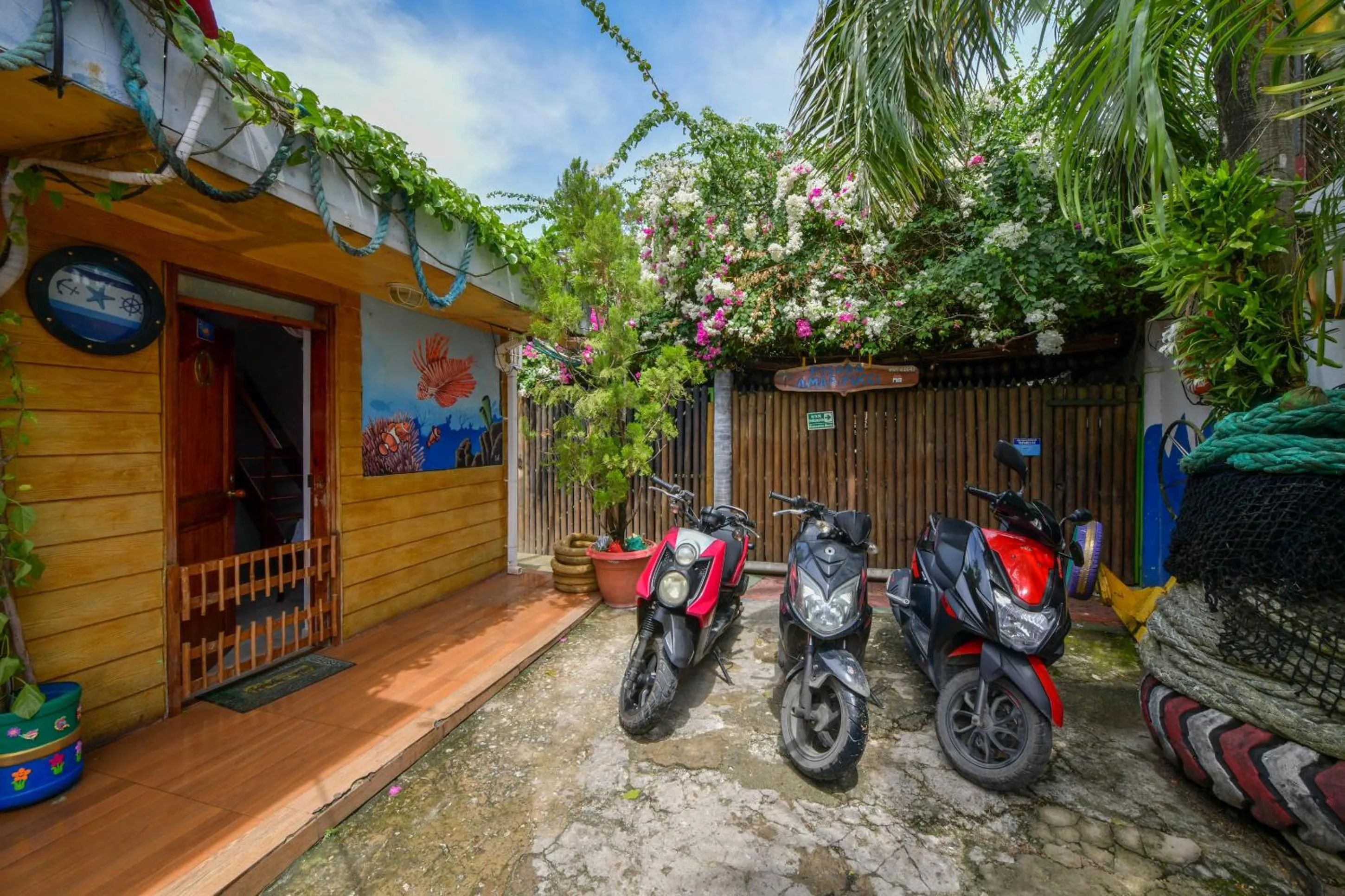 Facade/entrance in Posada Amaripucci