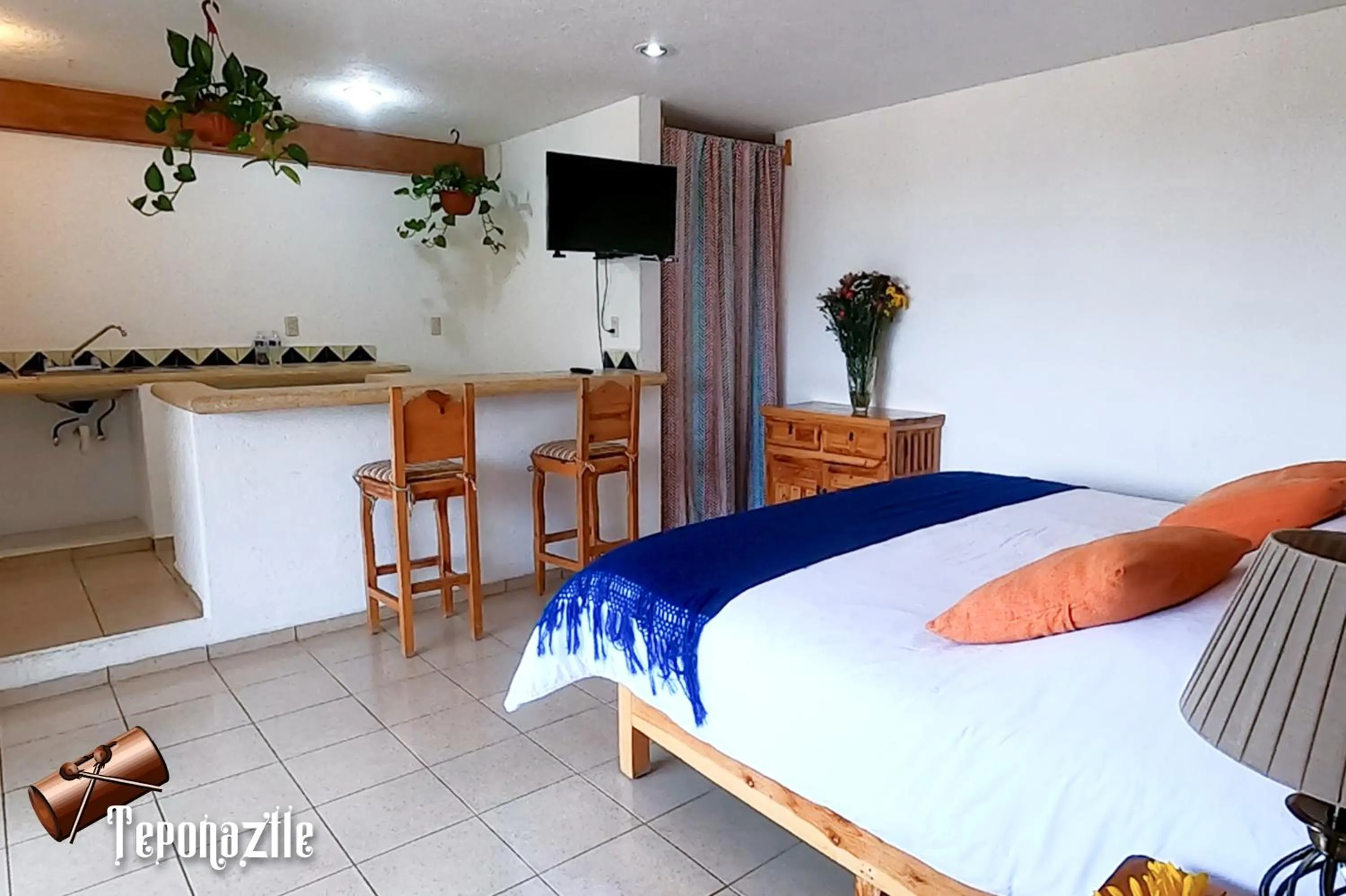 Bed in La Pirámide del Tepozteco