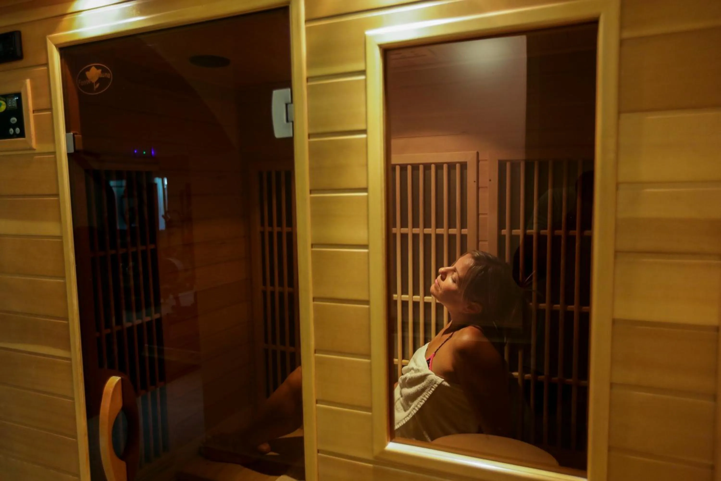 Sauna in Anassa Deluxe Suites