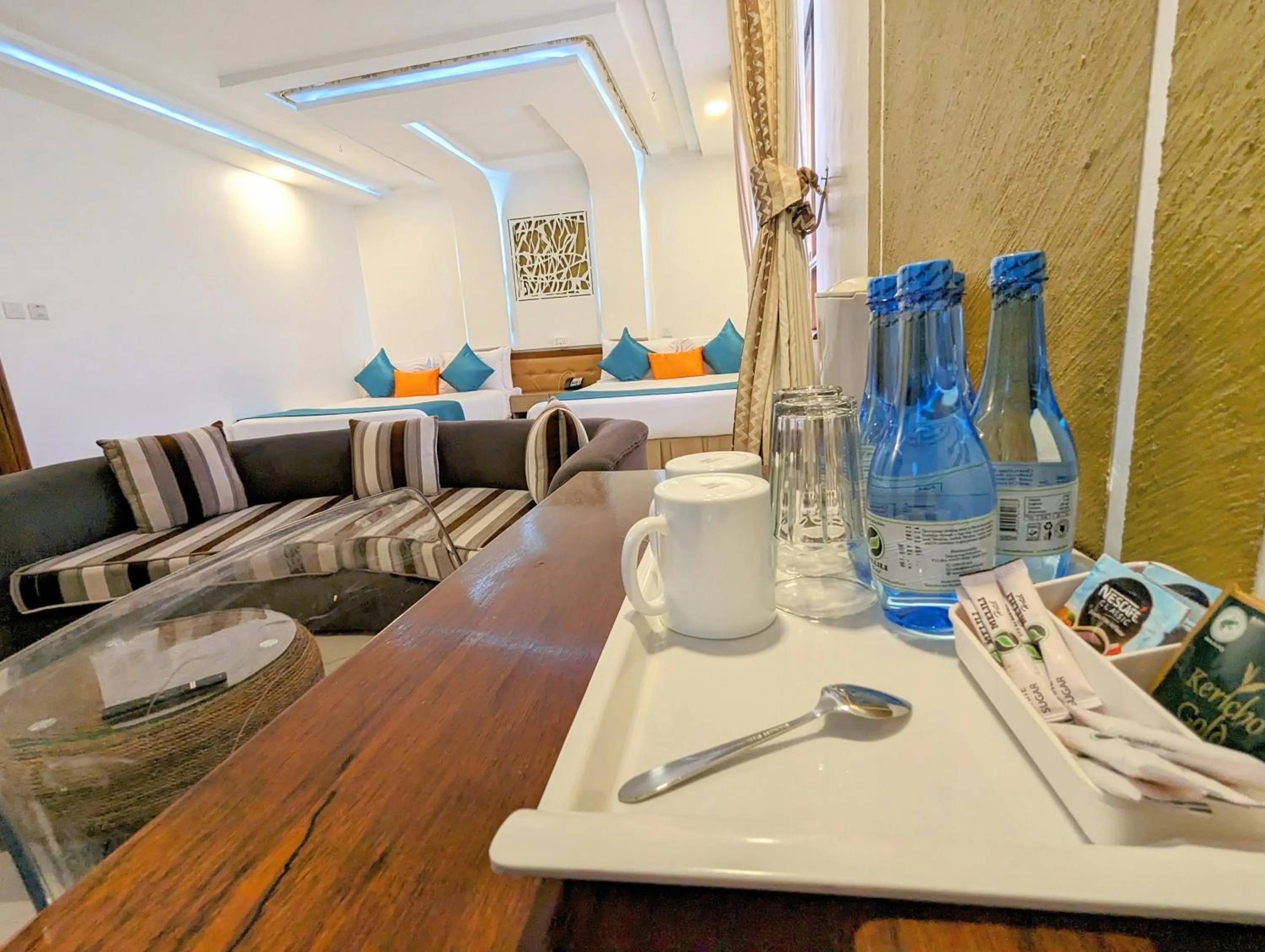 Seating area in Melili Hotel