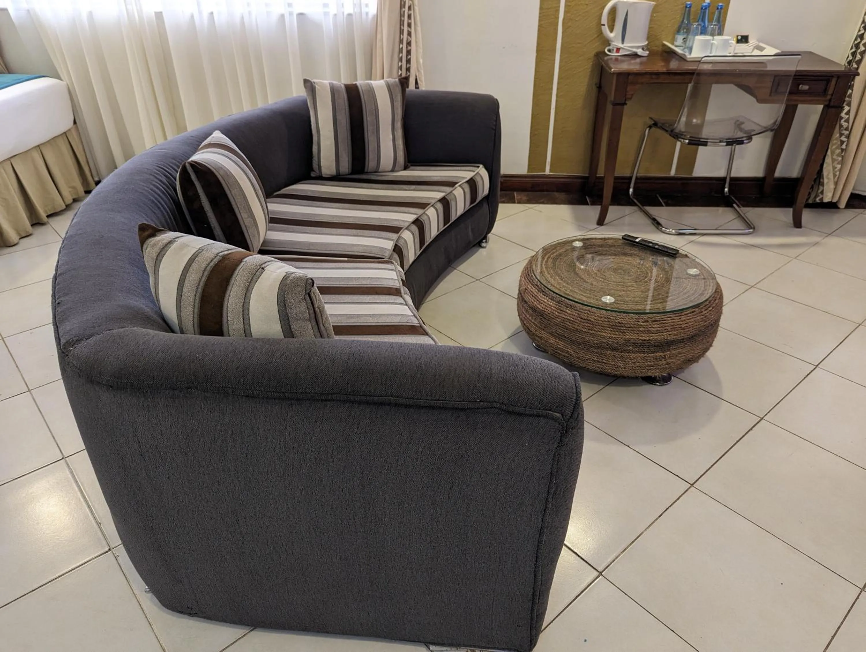 Seating area in Melili Hotel