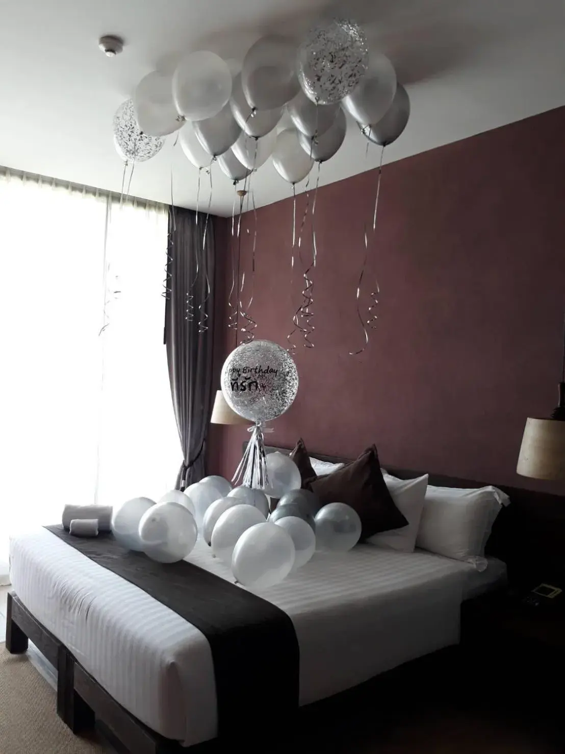 Bed in The Glory River Kwai Hotel Bed in The Glory River Kwai Hotel