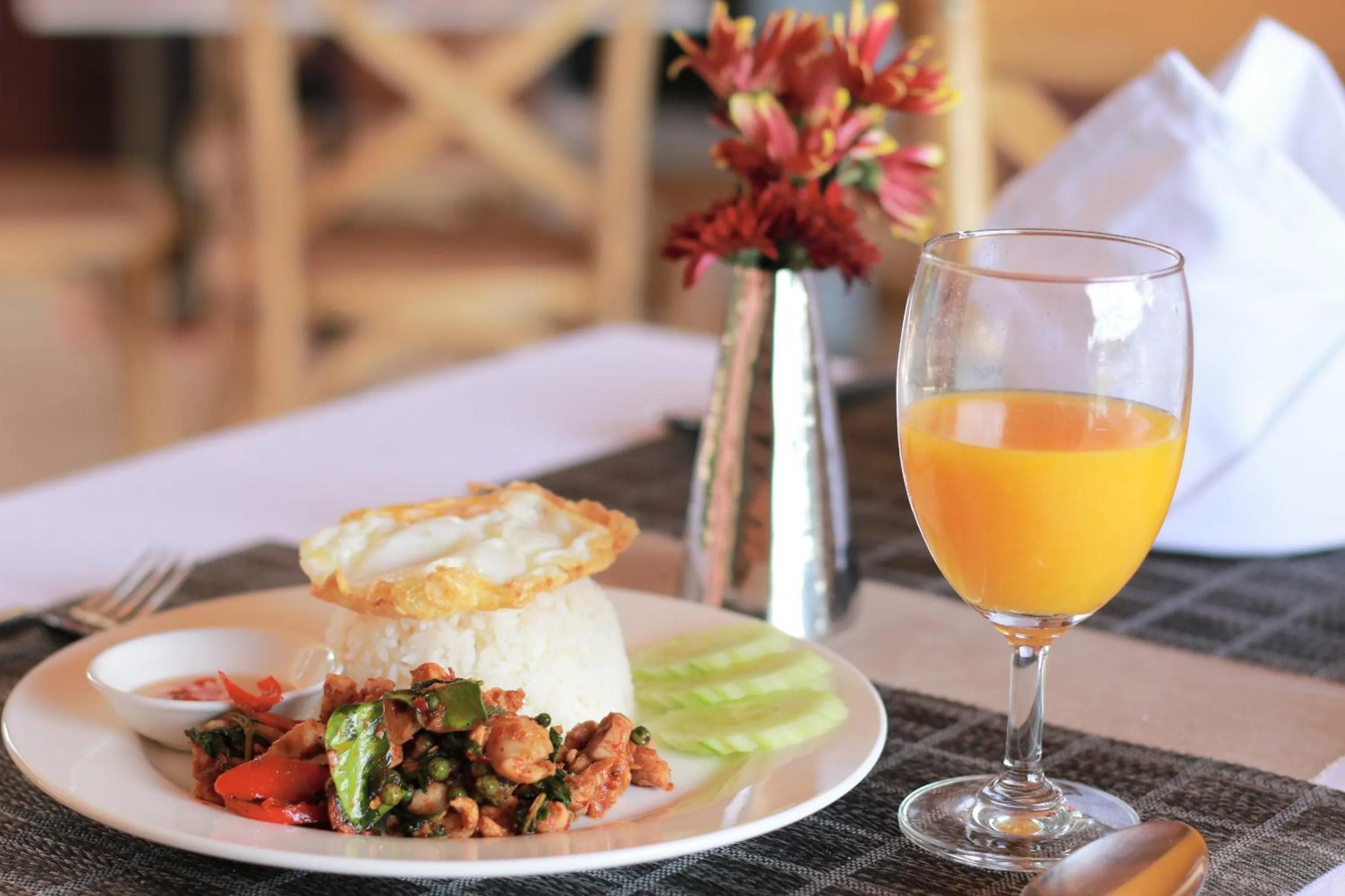 Food close-up in The Glory River Kwai Hotel
