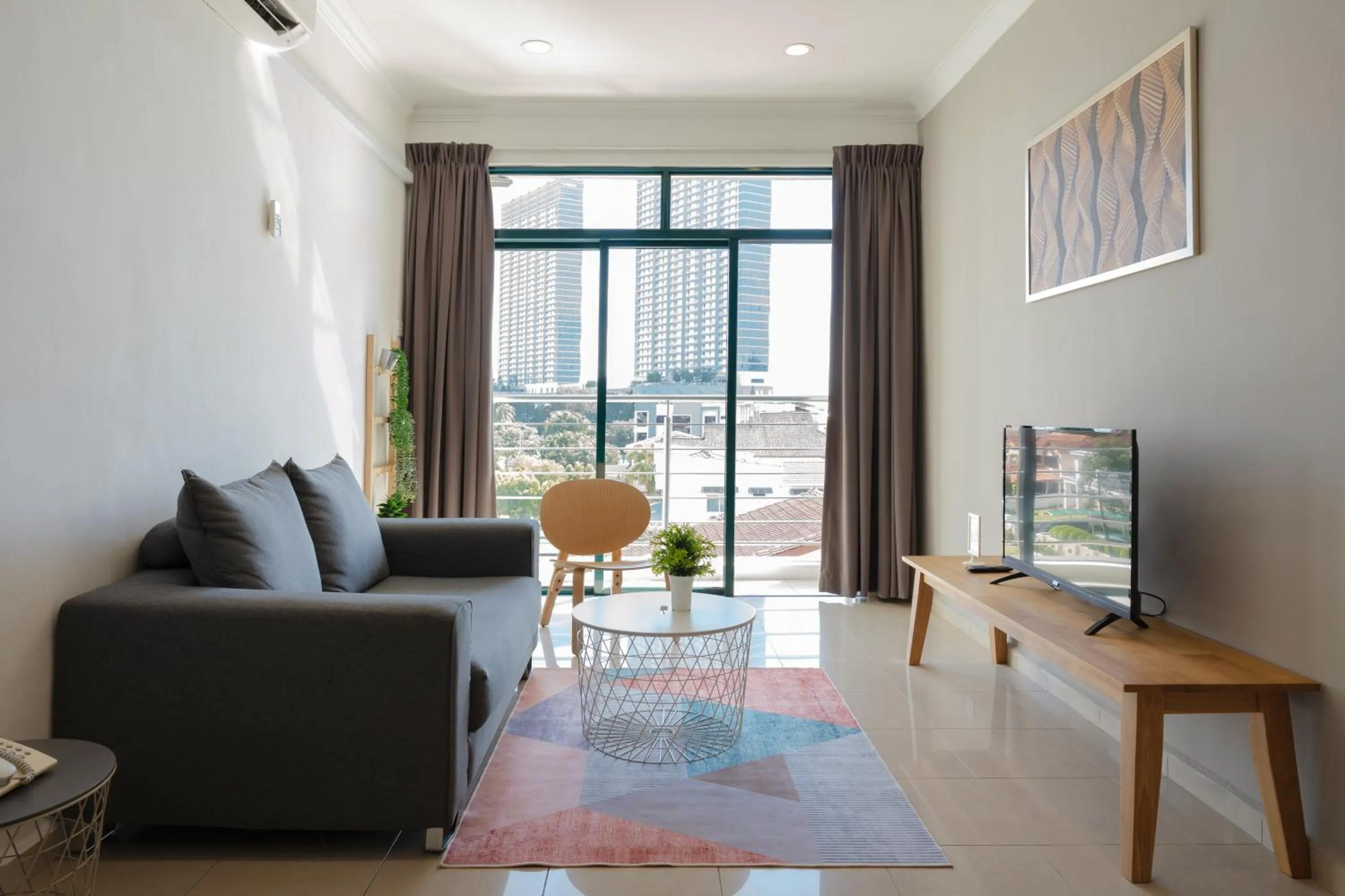 Living room in Golden View Serviced Apartments