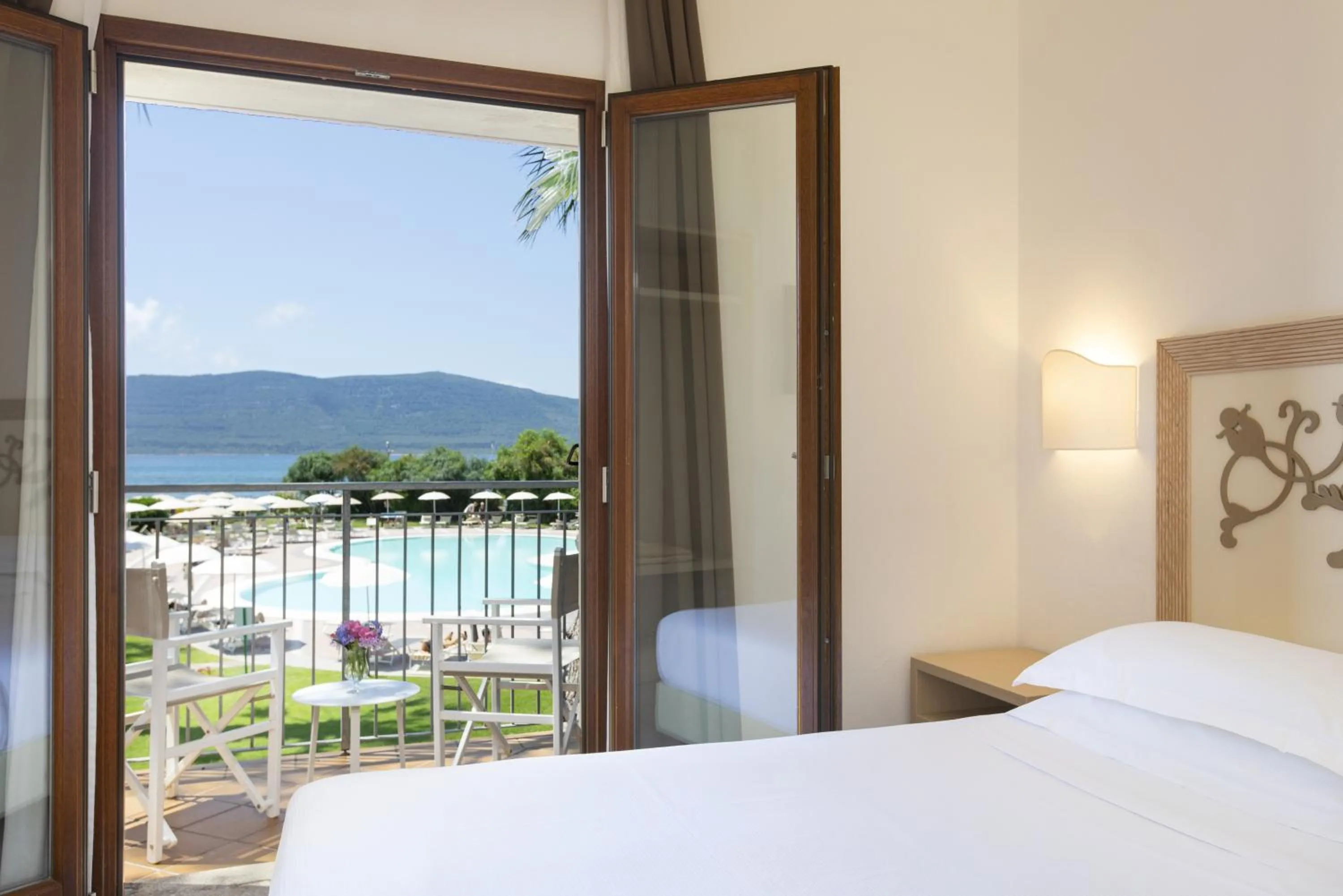 View (from property/room), Bed in Hotel Corte Rosada Affiliated by Melia