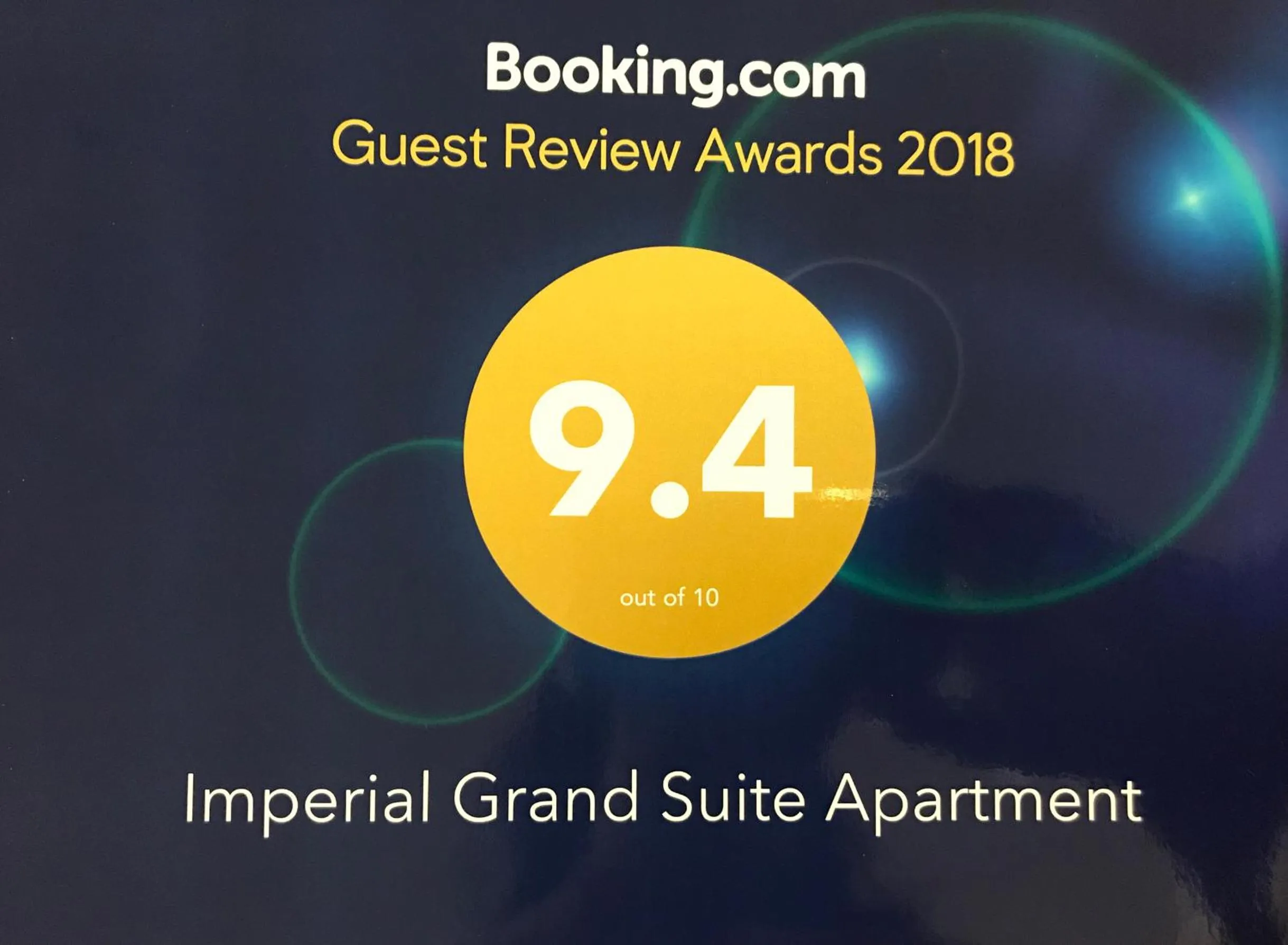 Certificate/Award in Imperial Grand Suite Apartment Kuching
