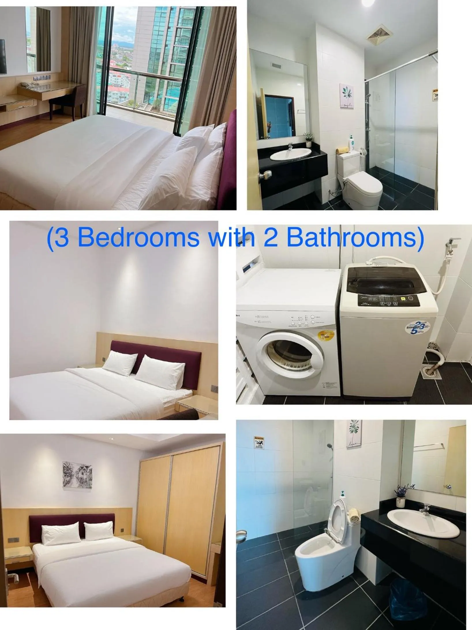 Photo of the whole room, Bed in Imperial Grand Suite Apartment Kuching