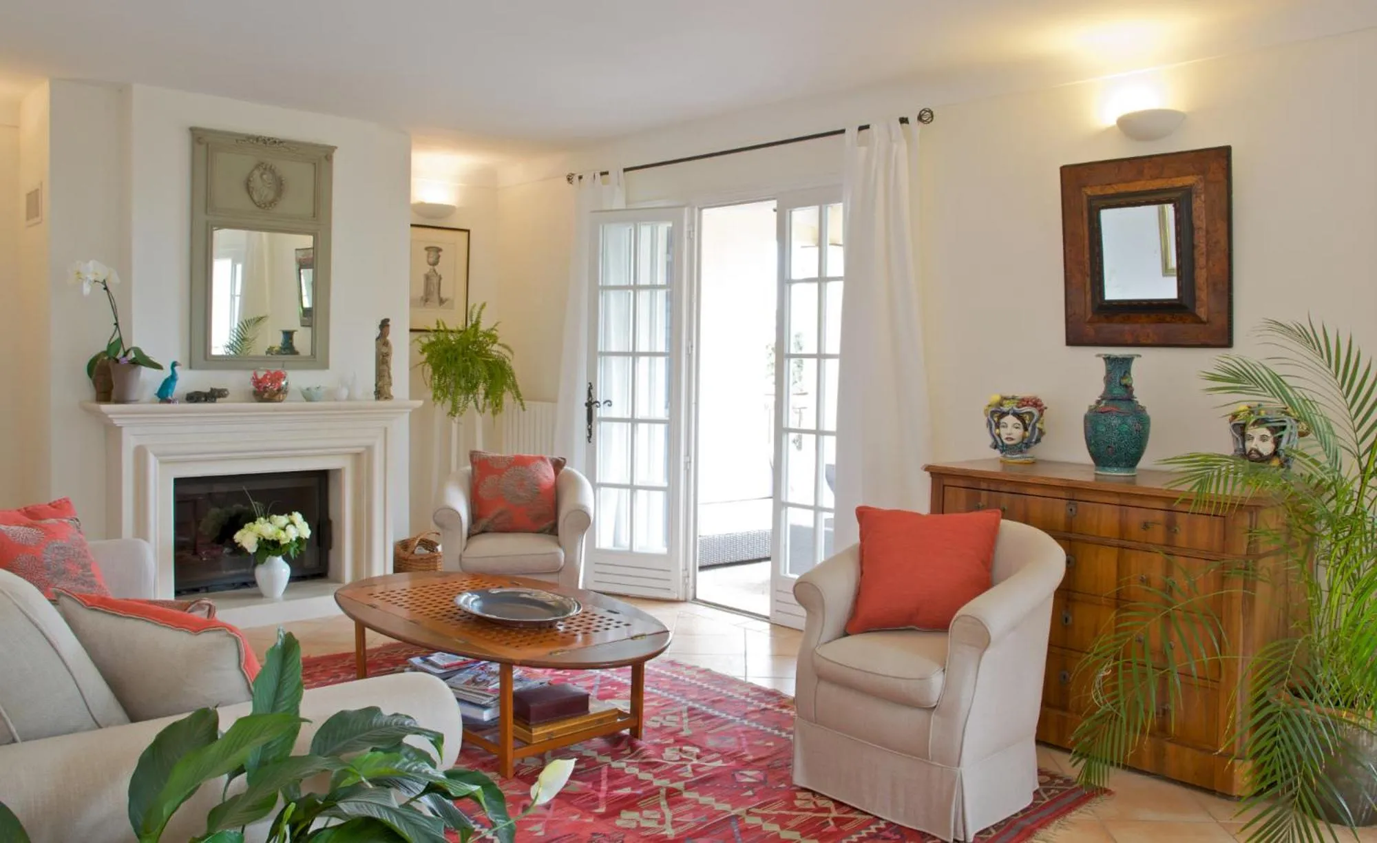 Seating area in Villa Le Port d'attache