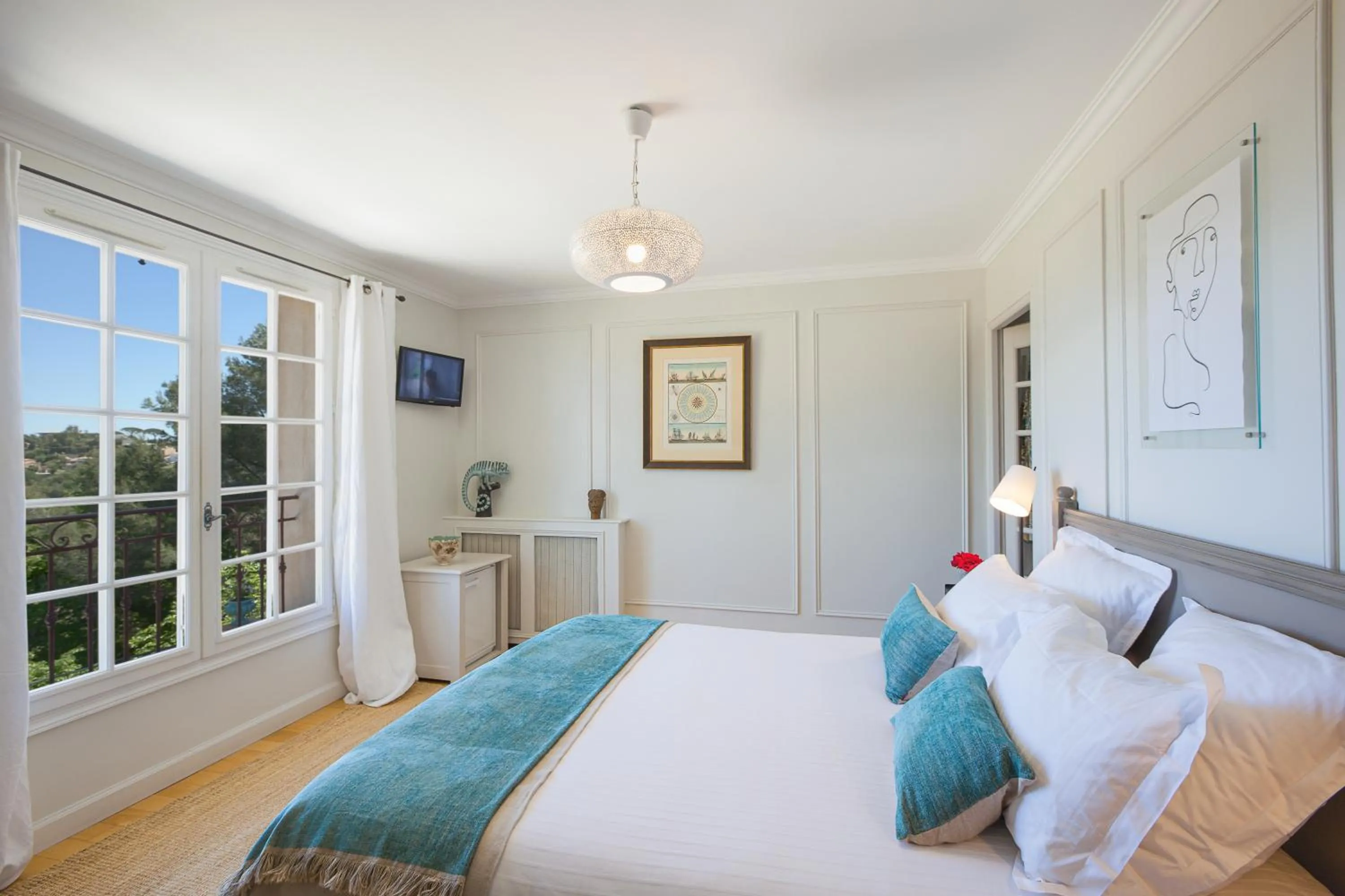Bedroom, Bed in Villa Le Port d'attache