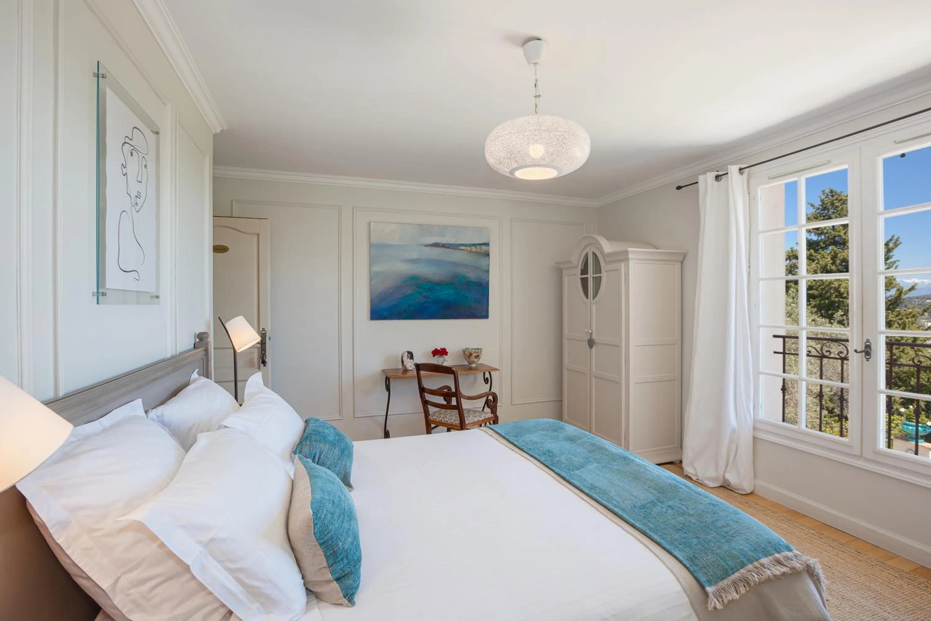 Bedroom, Bed in Villa Le Port d'attache
