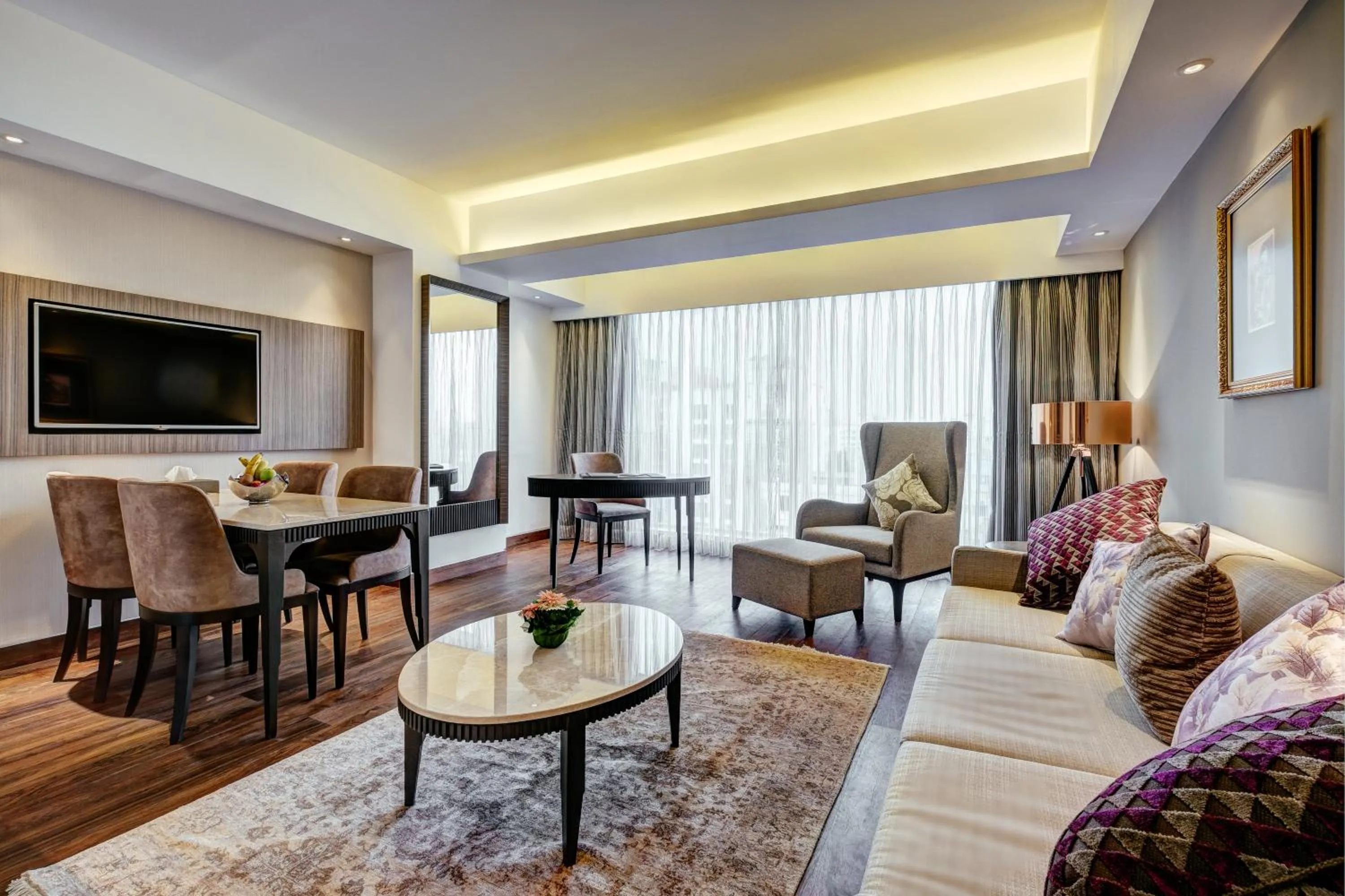 Dining area in THE WAY Dhaka