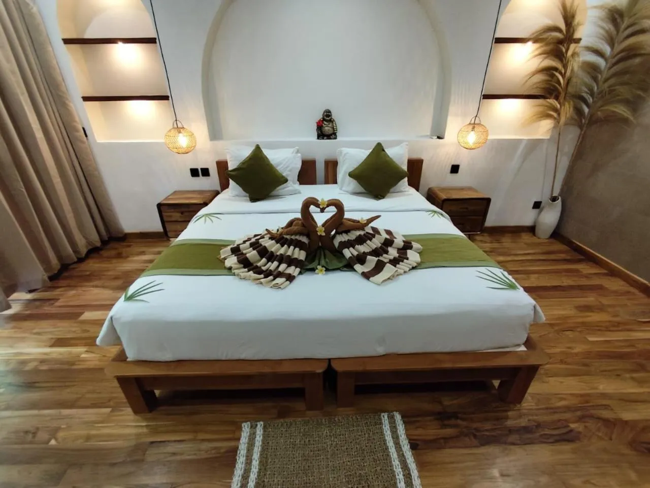 Bedroom, Bed in Jungle Haven Resort Central Ubud