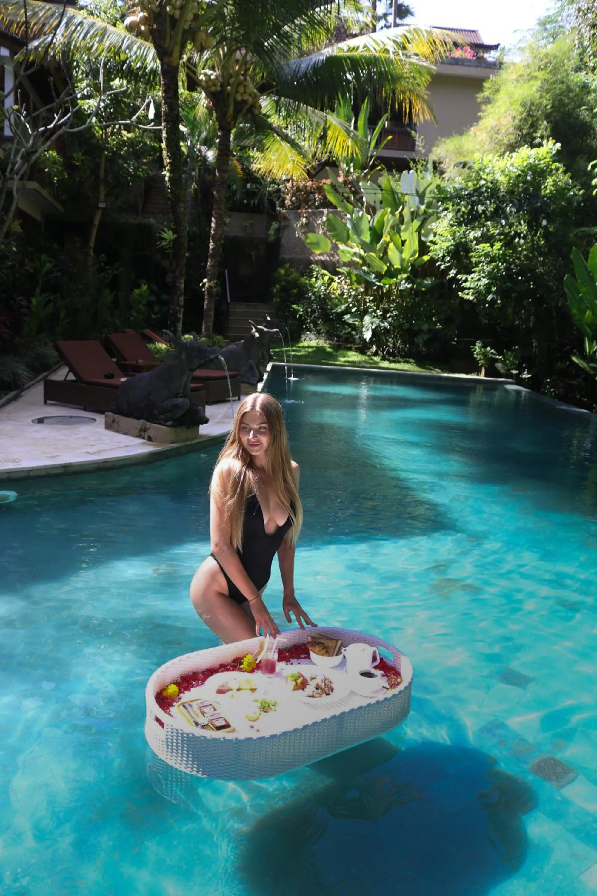 Swimming pool in Jungle Haven Resort Central Ubud