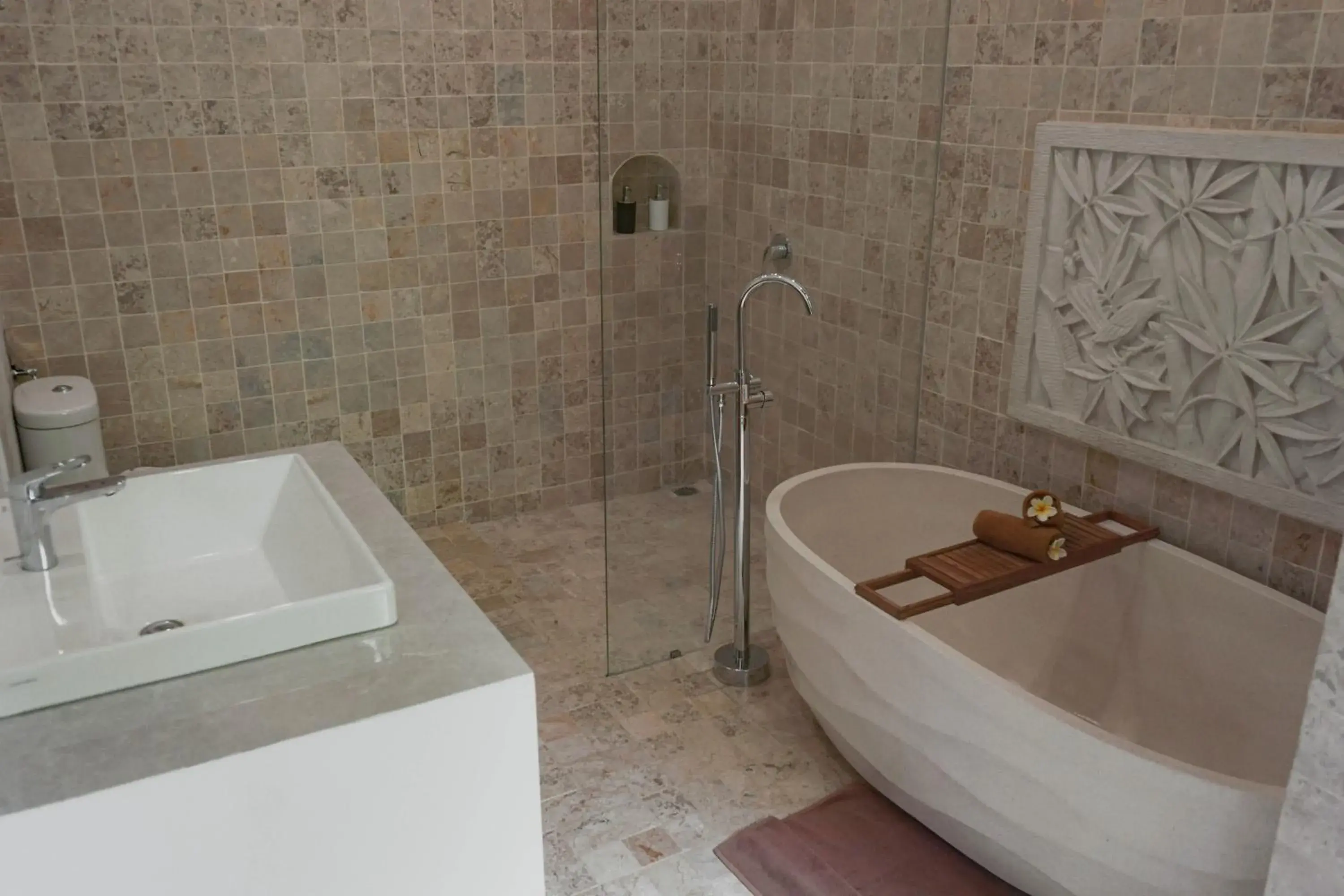 Bathroom in Jungle Haven Resort Central Ubud Bathroom in Jungle Haven Resort Central Ubud