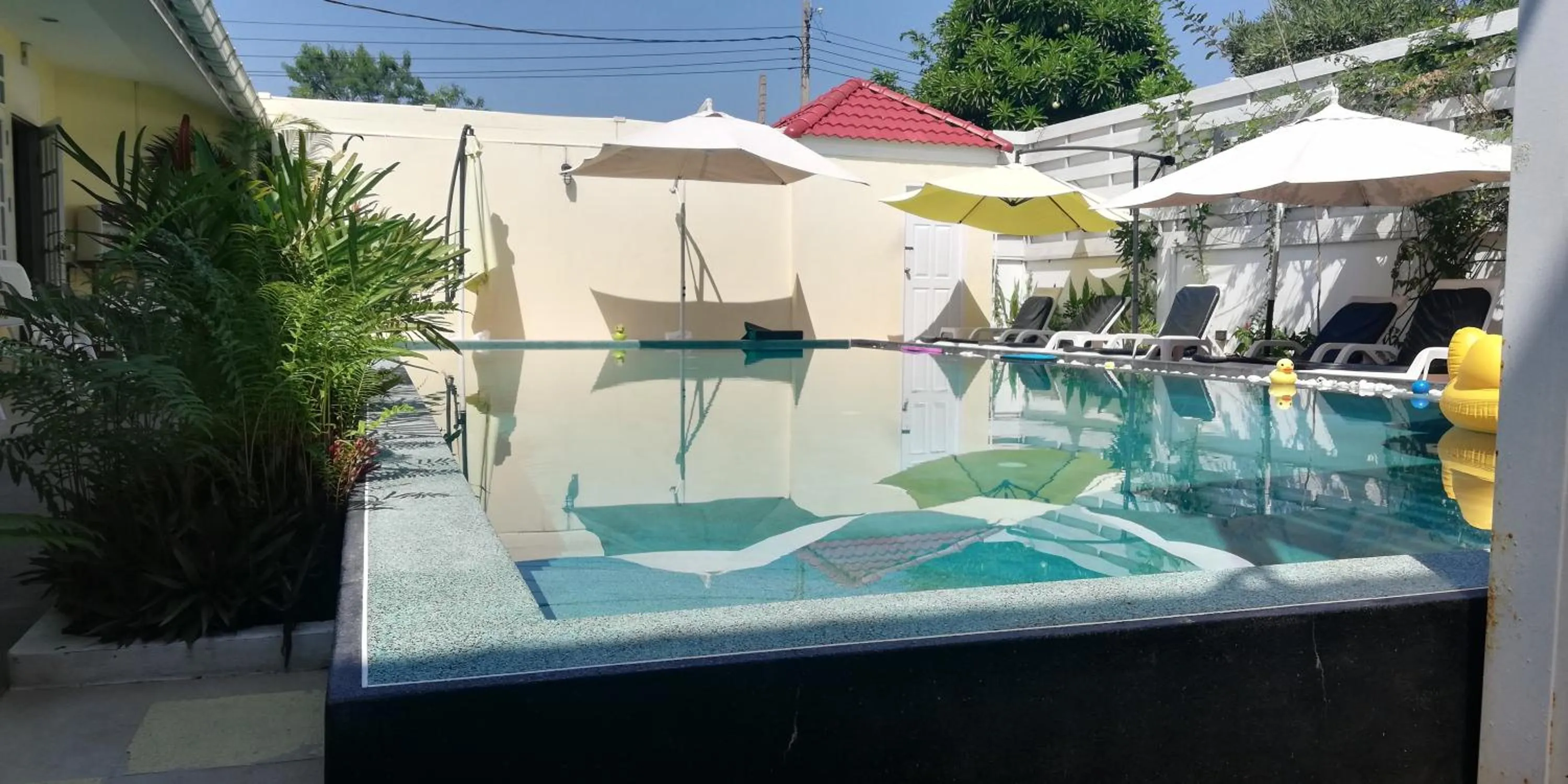 Swimming pool in Barefeet Naturist Resort