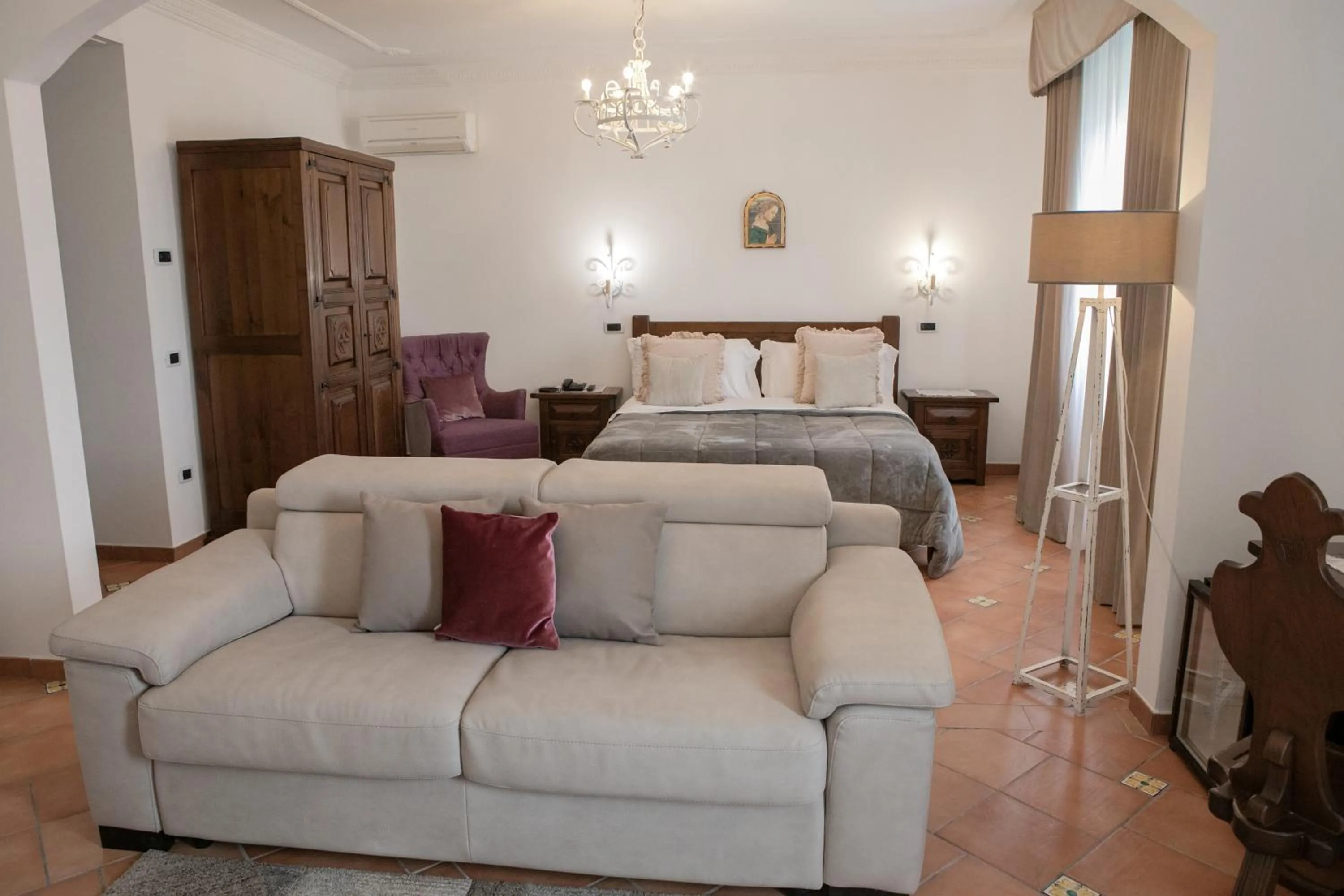 Bed in Villa Palmentiello