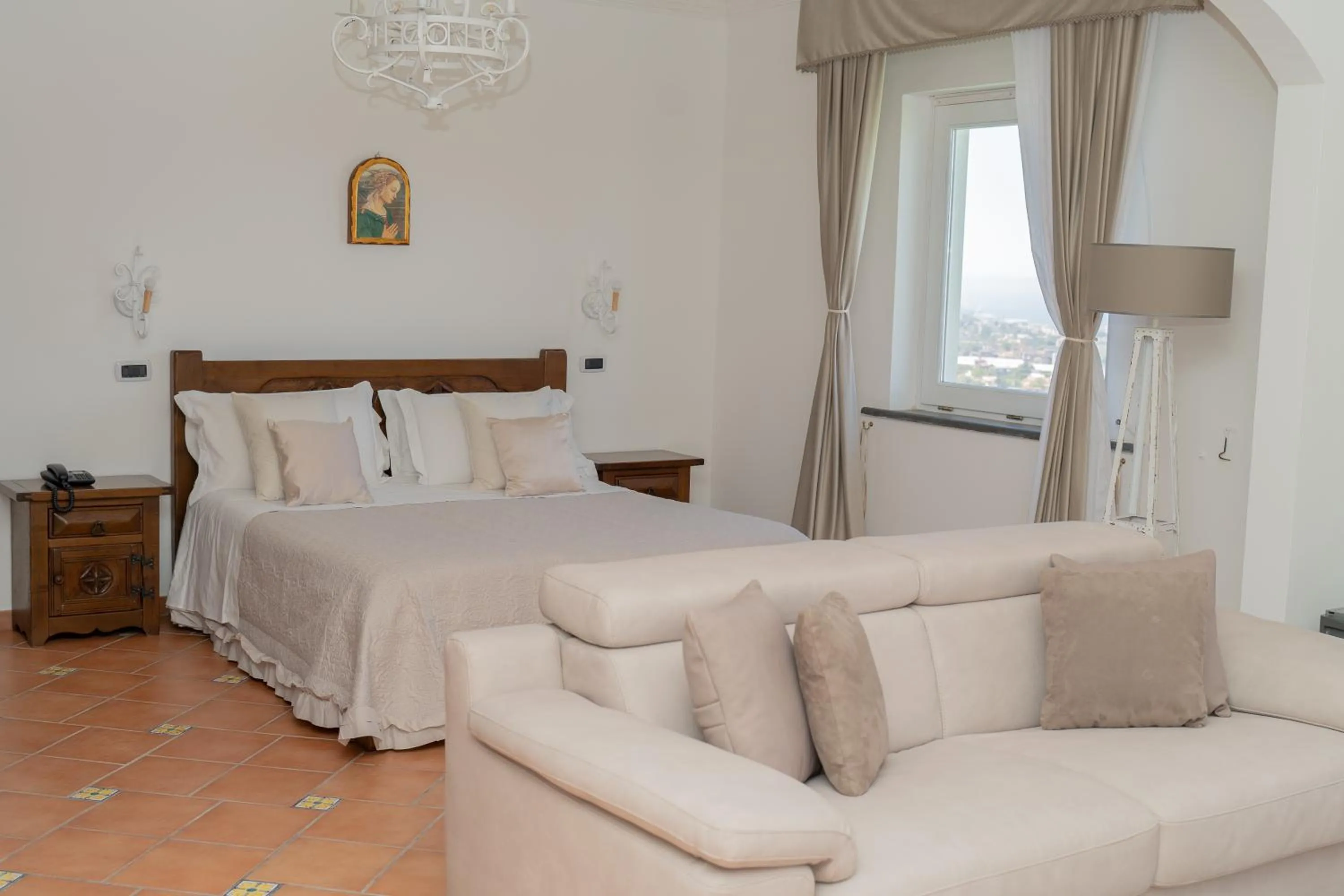 Bed in Villa Palmentiello