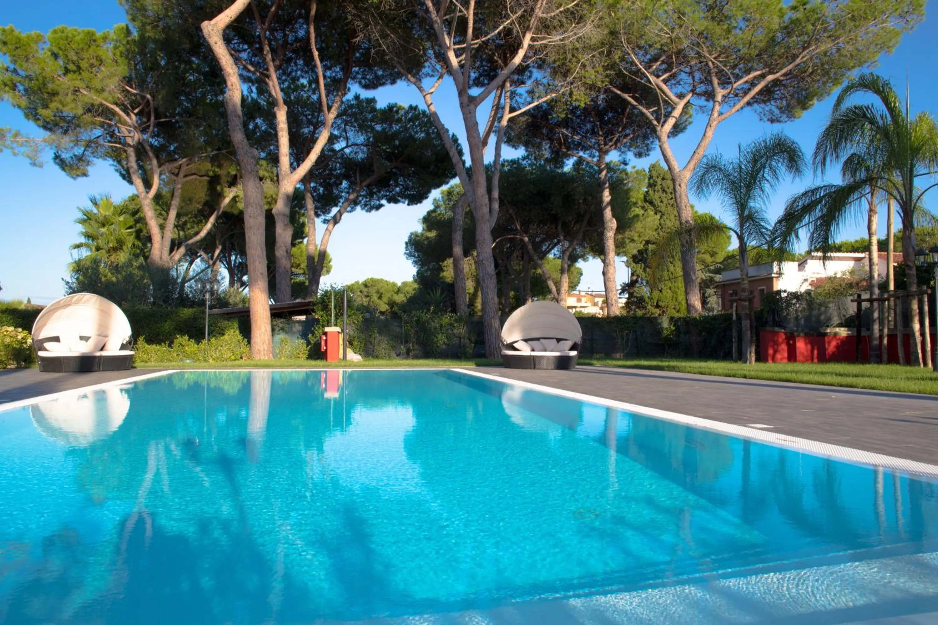 Pool view in Residenza Campus Roma