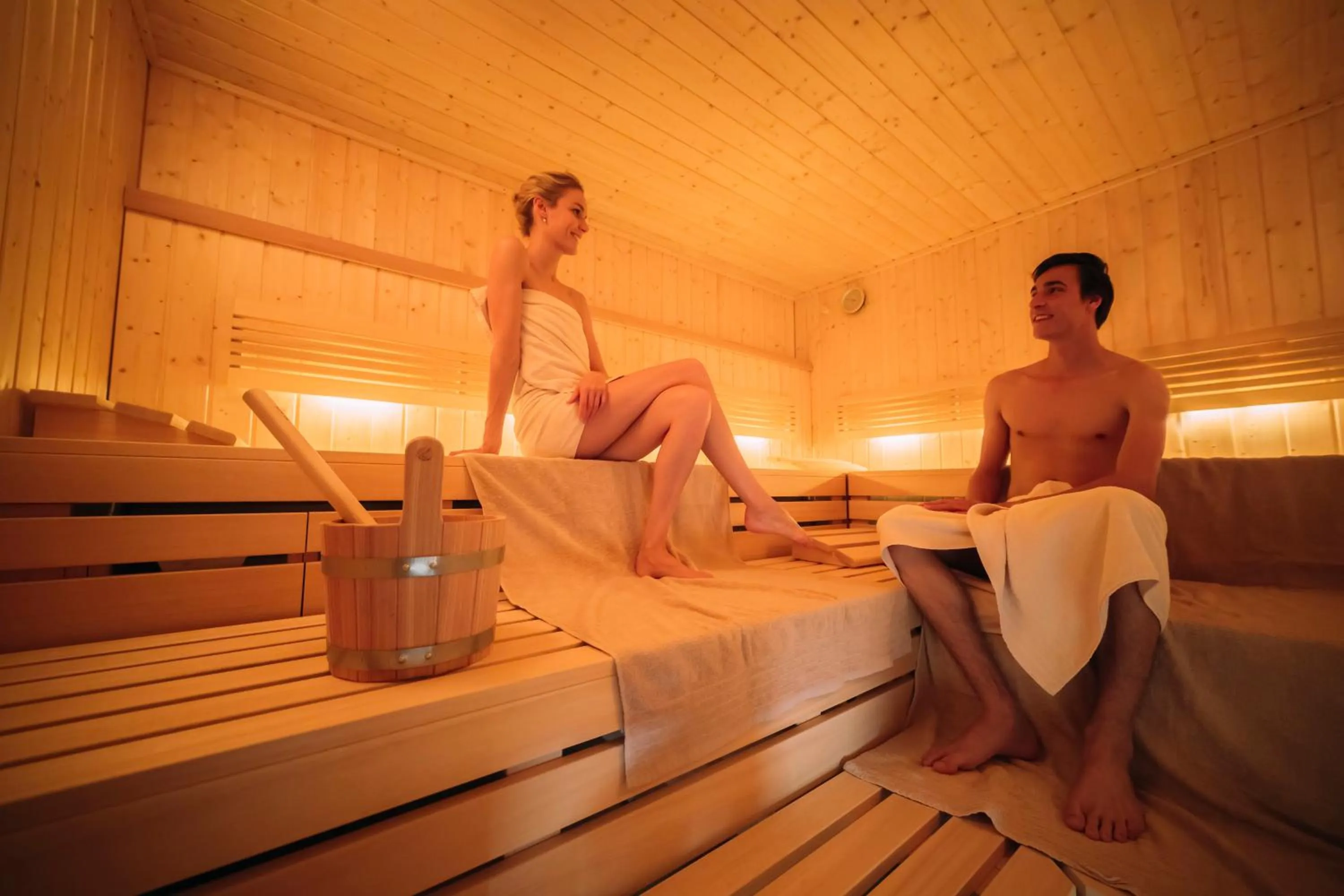 Sauna in Château de Pourtalès