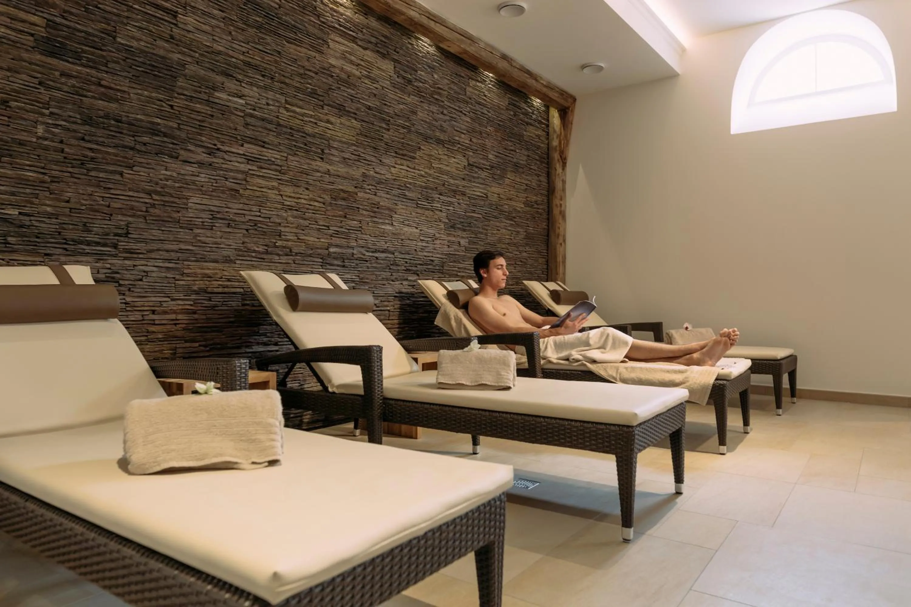 Sauna in Château de Pourtalès