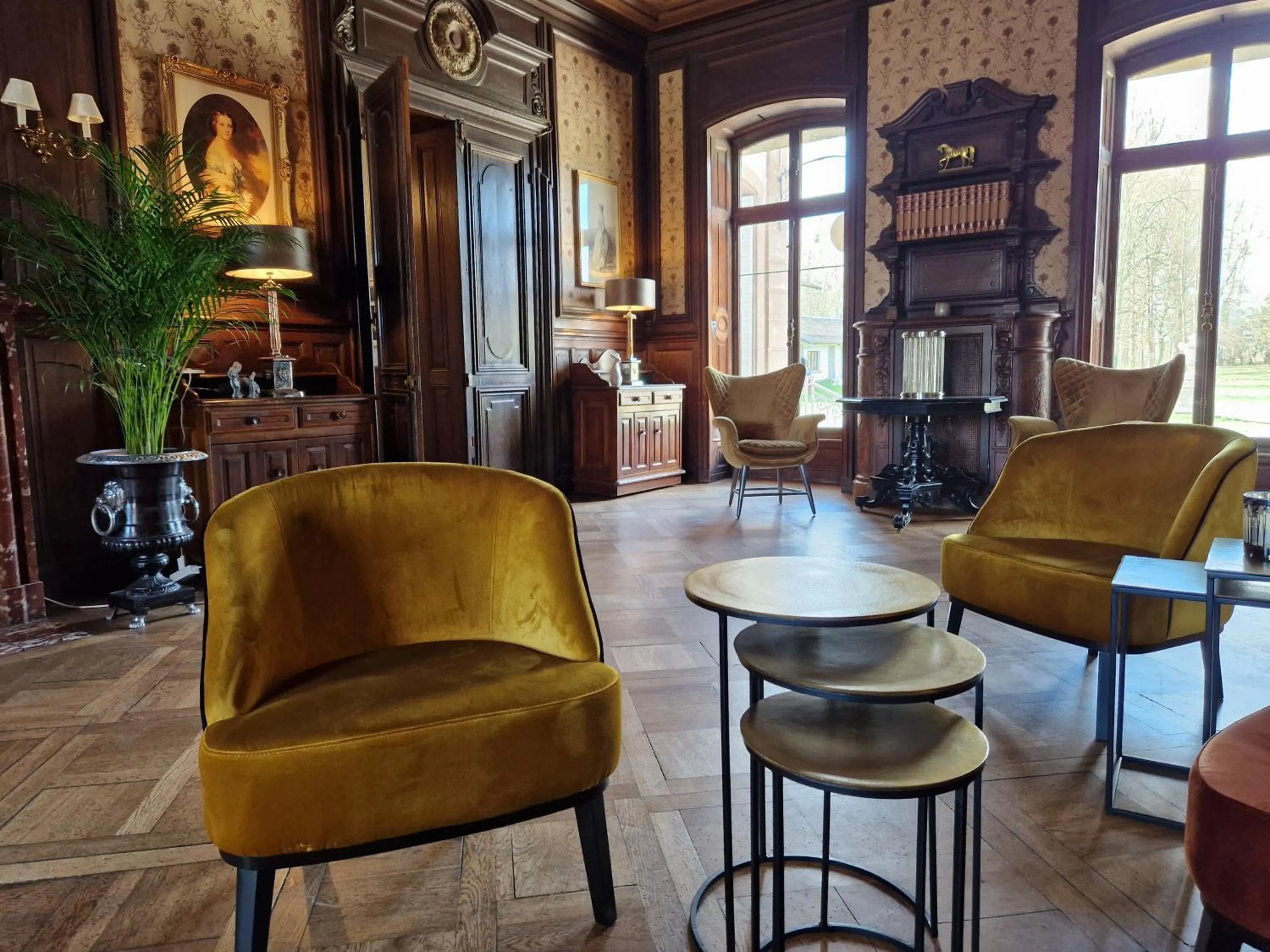 Living room in Château de Pourtalès
