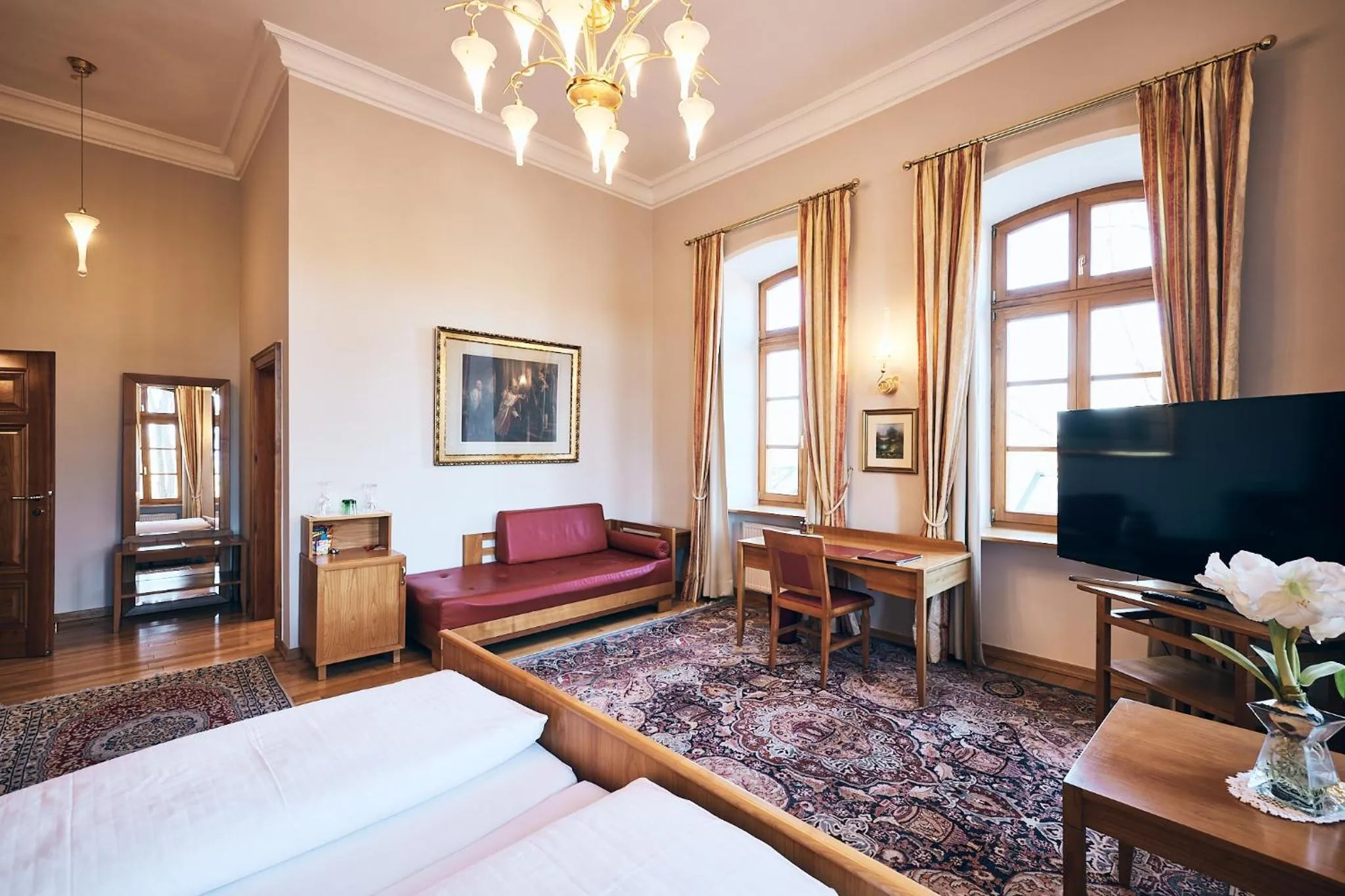 Bed in Hotel & Restaurant Waldschloss