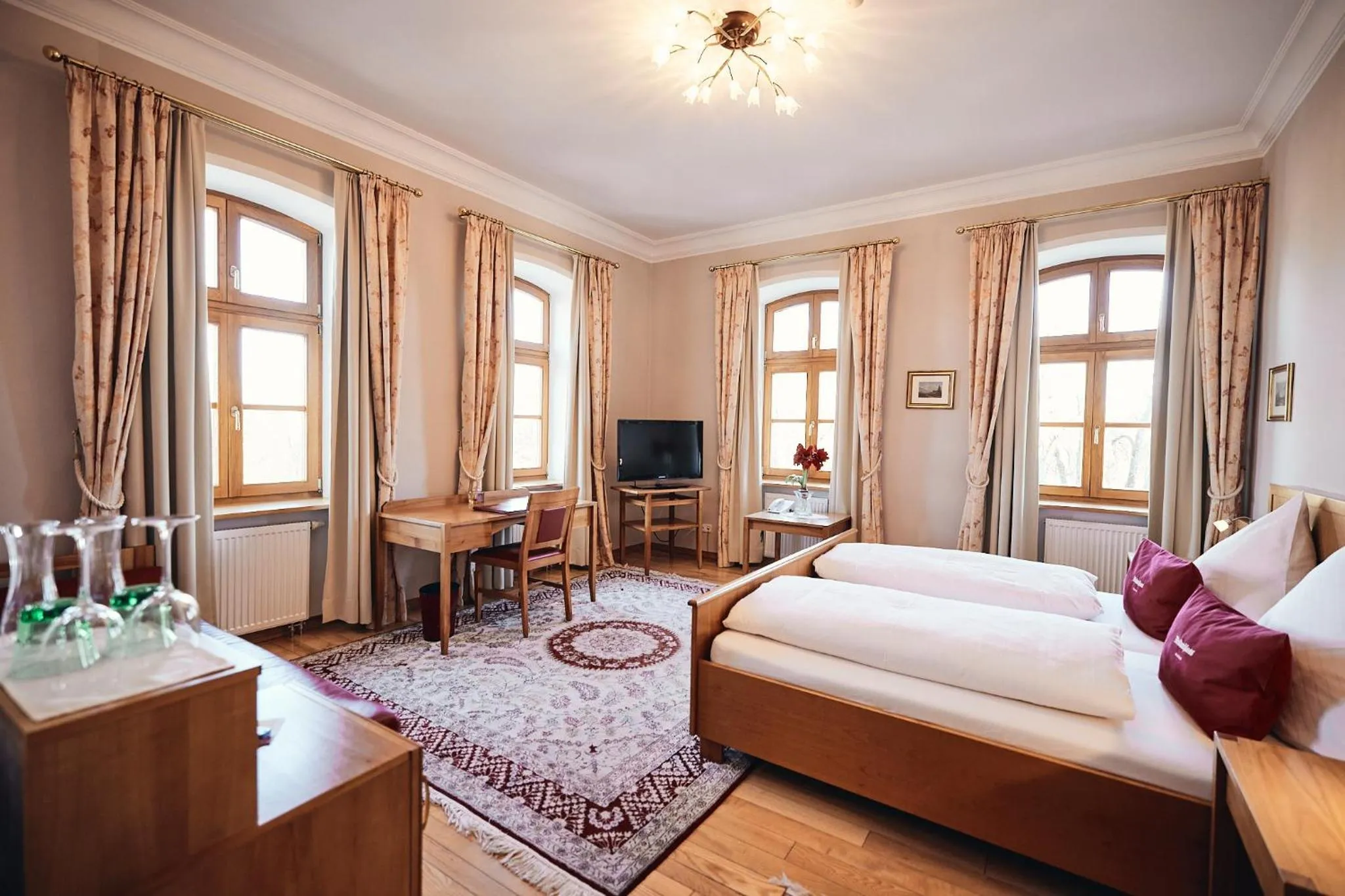 Bed in Hotel & Restaurant Waldschloss