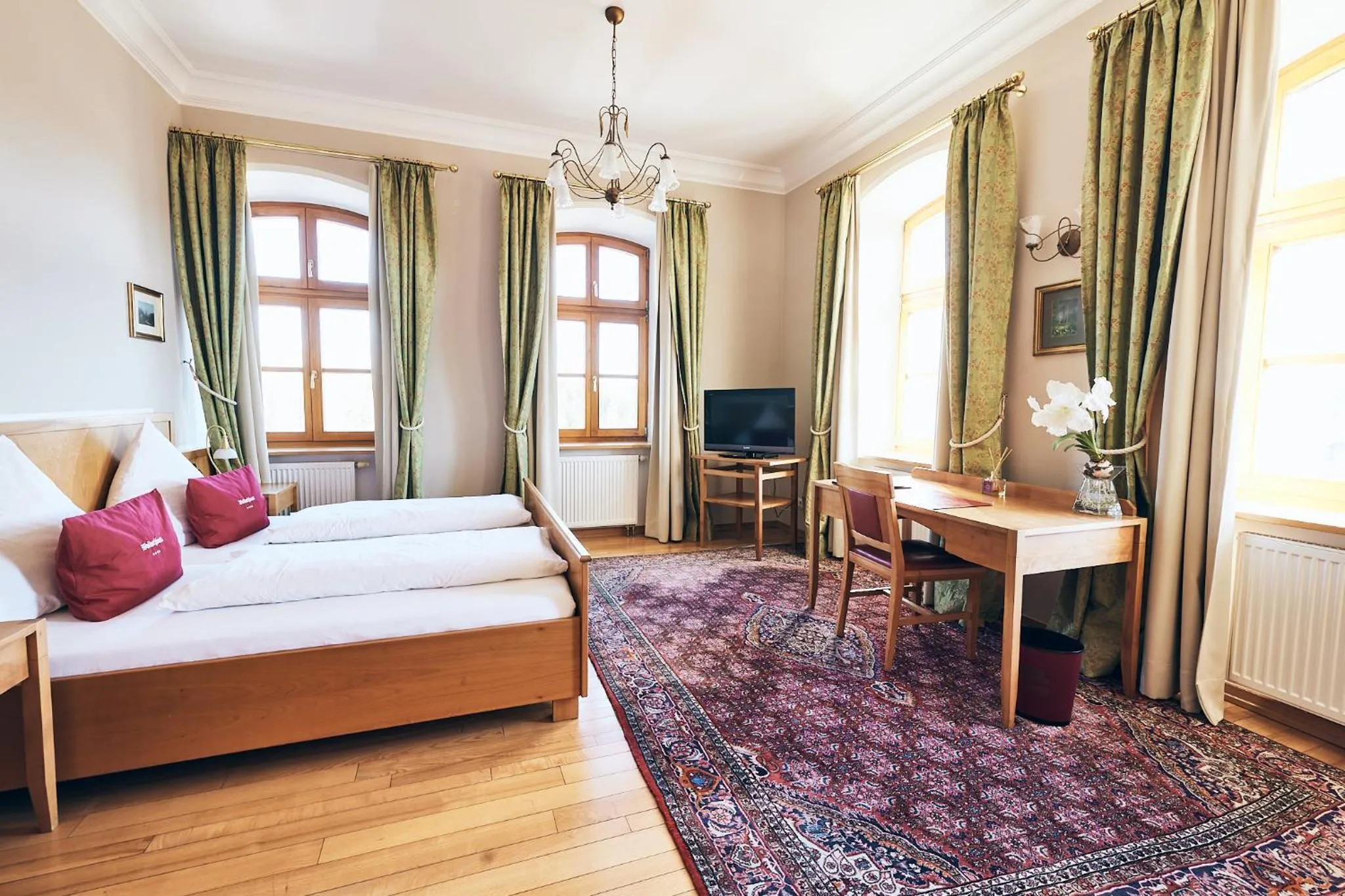 Bed in Hotel & Restaurant Waldschloss