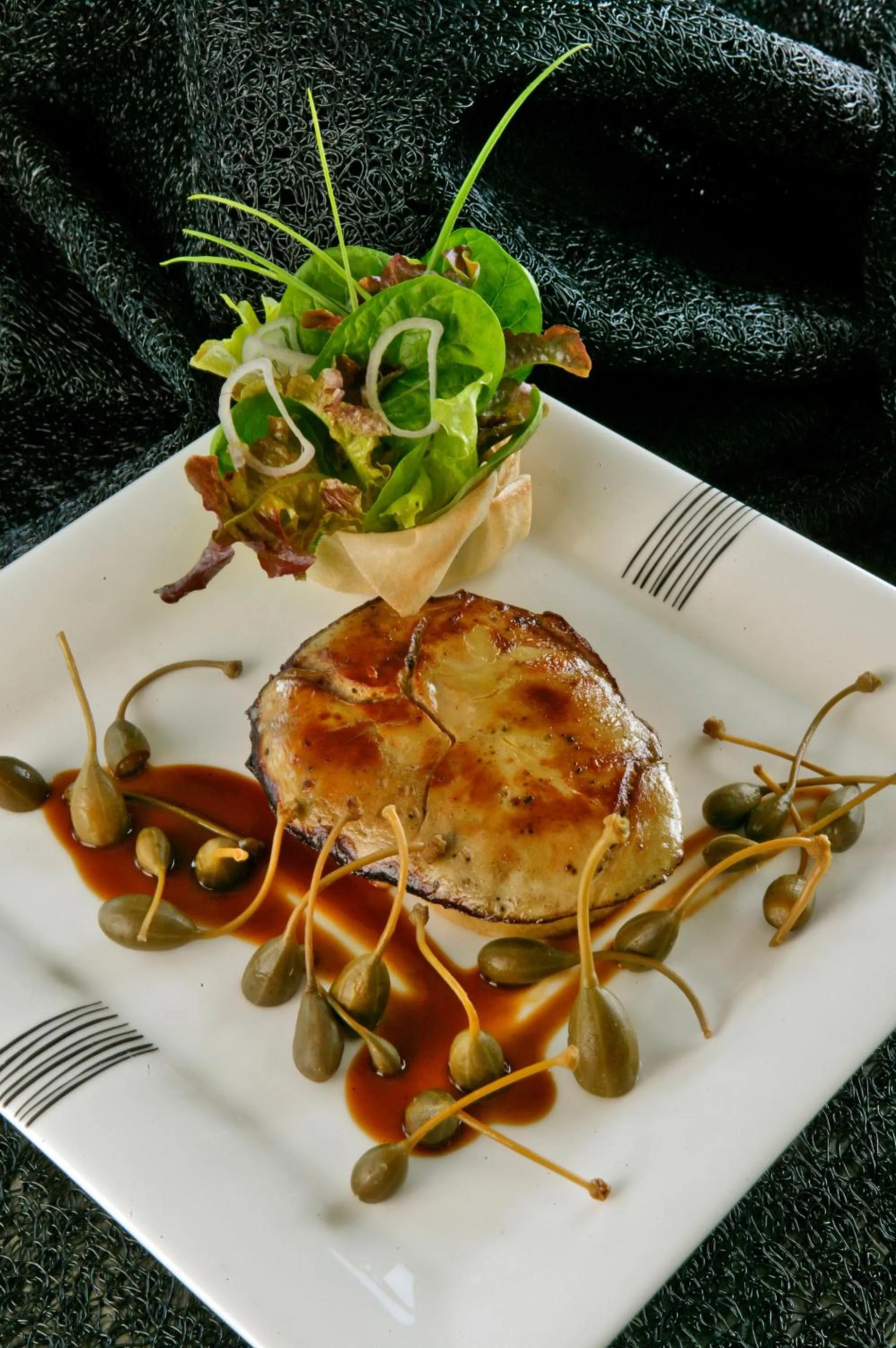 Food close-up in Hôtel Restaurant du Château