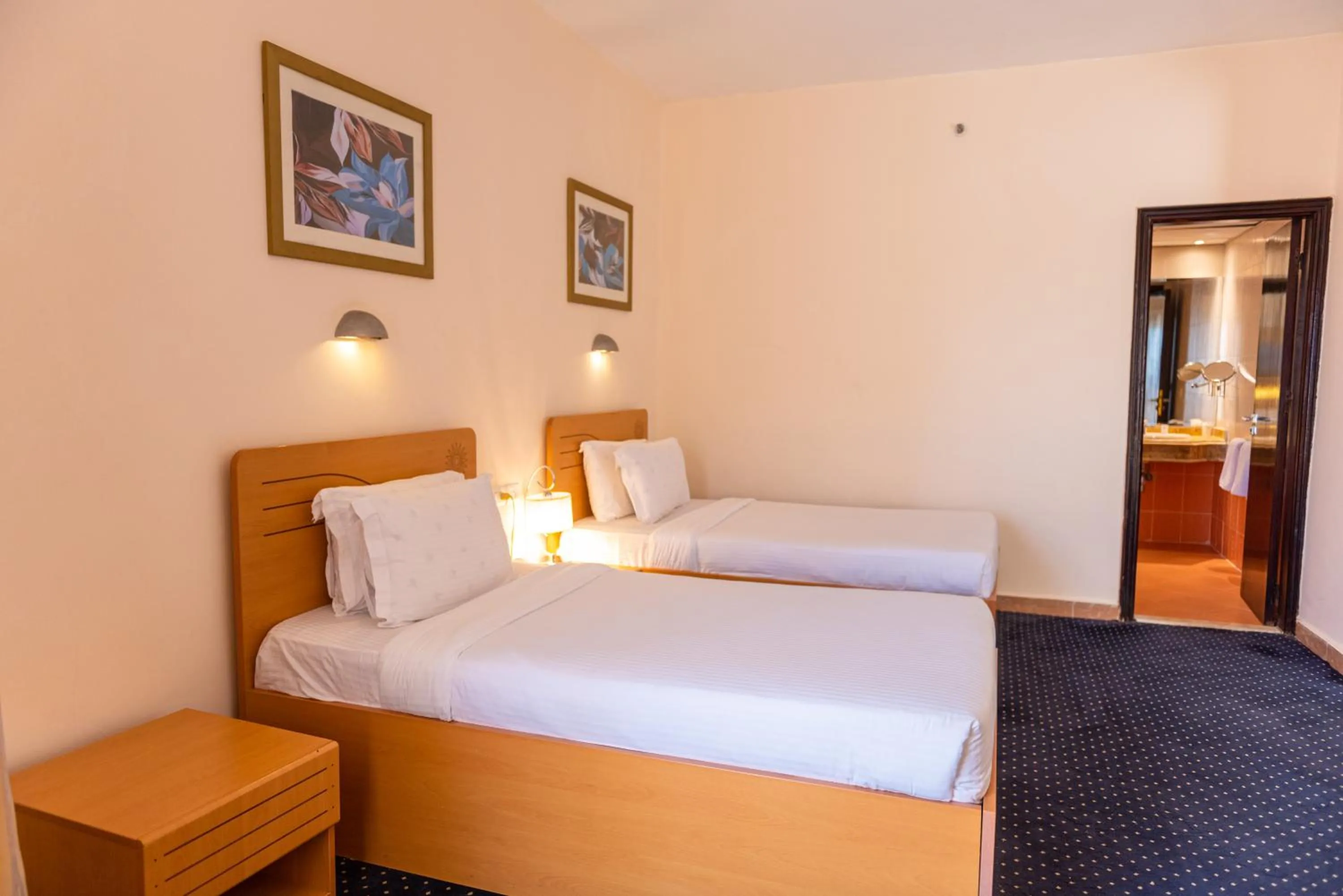 Bed in Tolip Family Club Borg El Arab