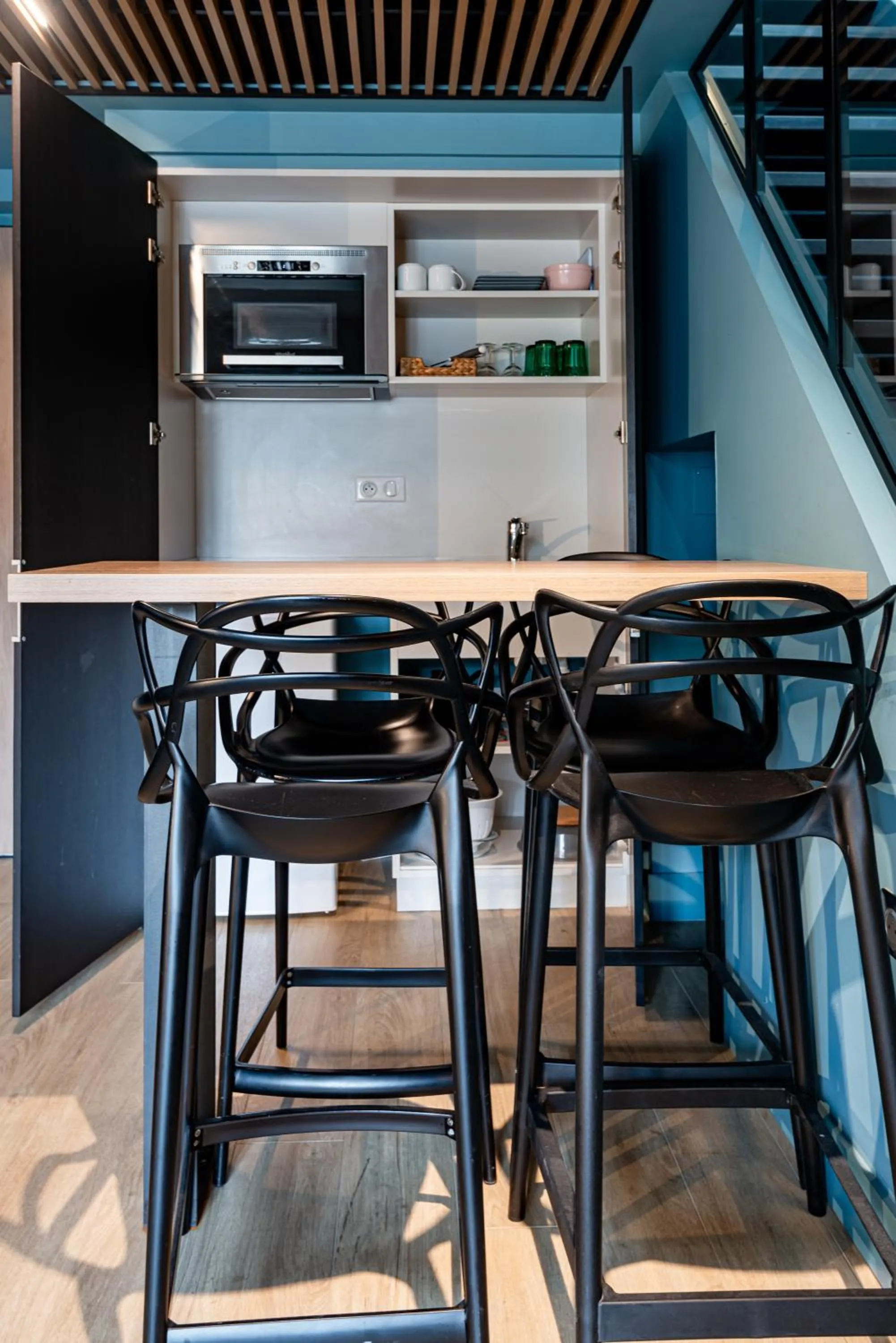 Kitchen or kitchenette in Hôtel de la Cité