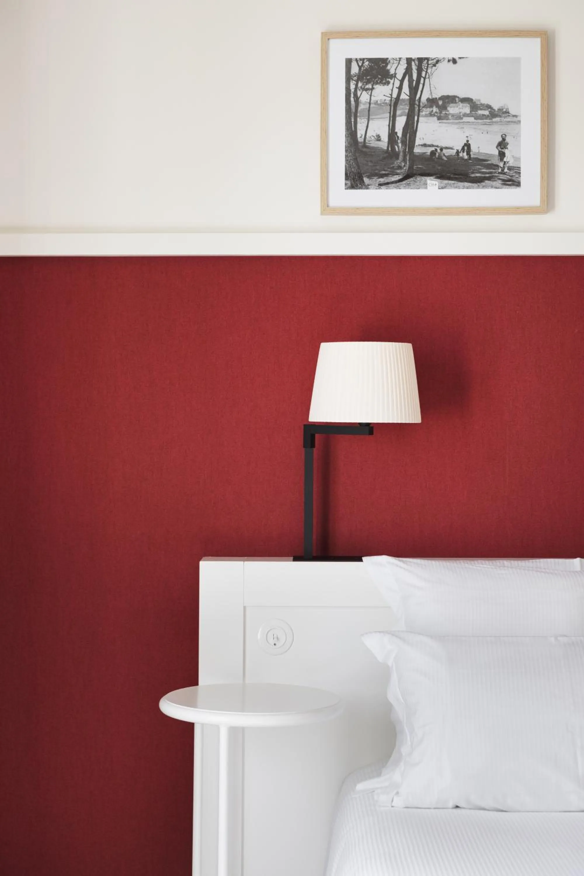 Decorative detail, Bed in Grand Hôtel Perros-Guirec