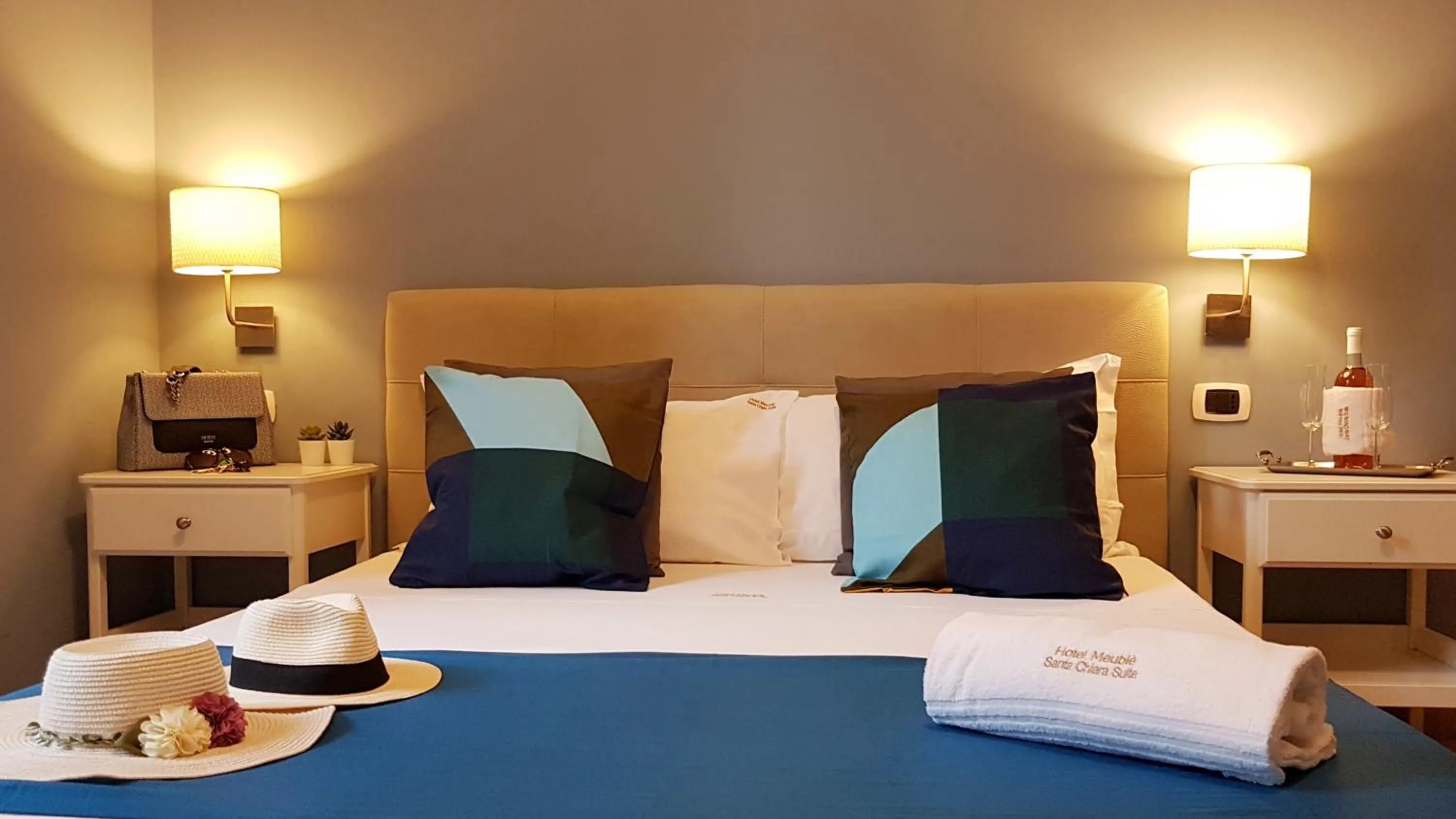 Bed in Hotel Meublè Santa Chiara Suite