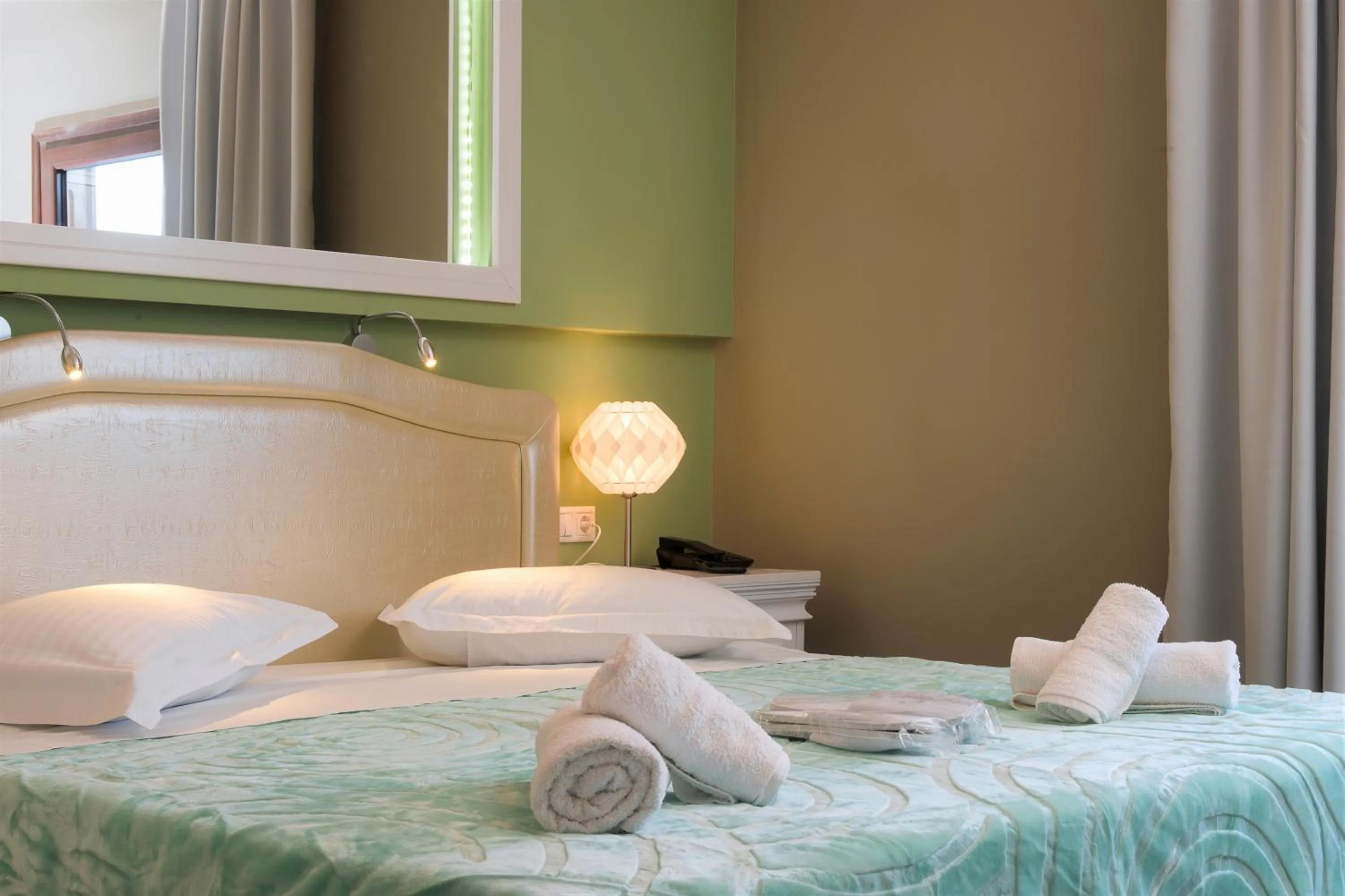 Decorative detail, Bed in Hotel Pegasus-Adult Friendly