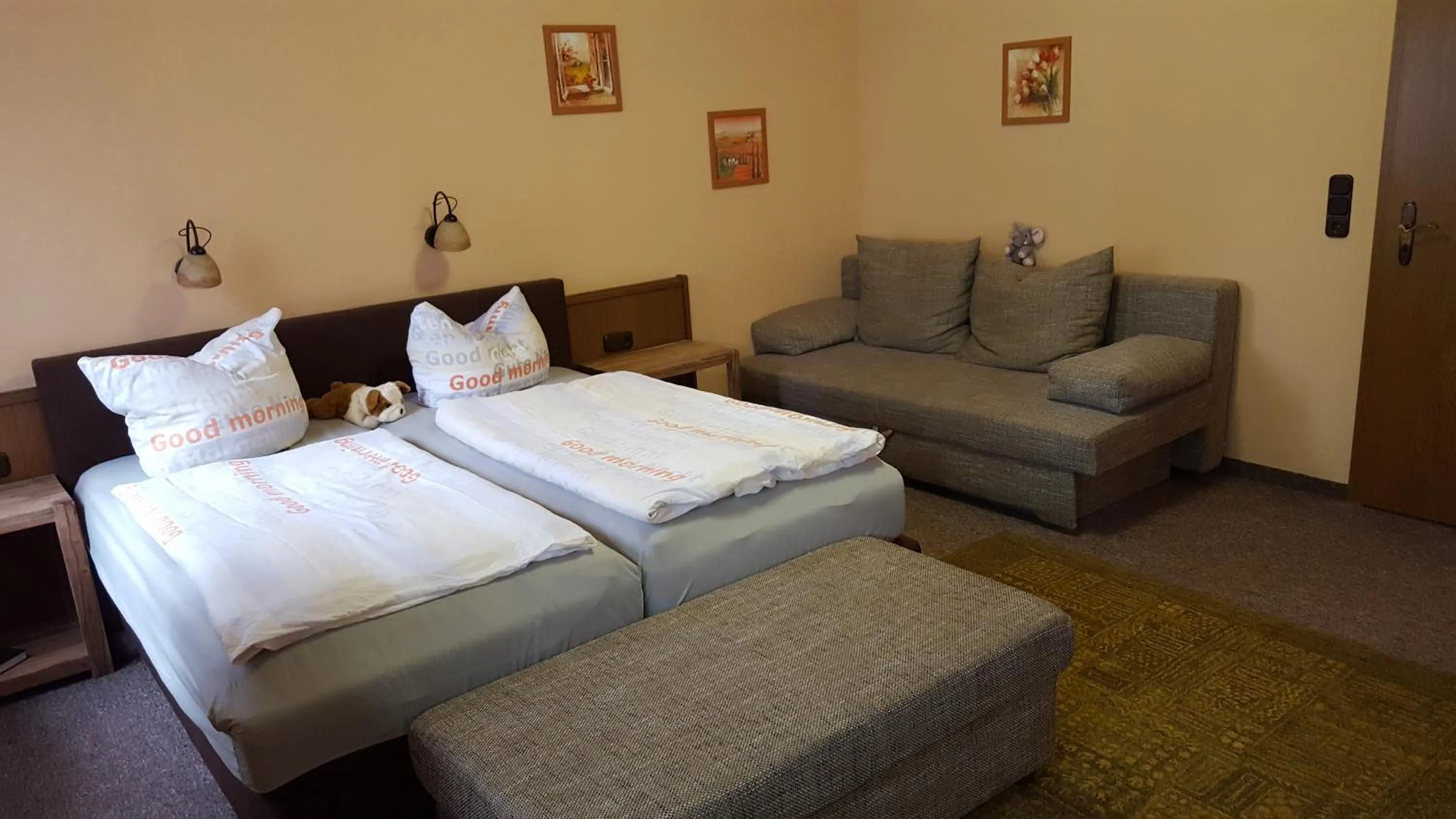 Bed in Hotel Glindenberger Hof
