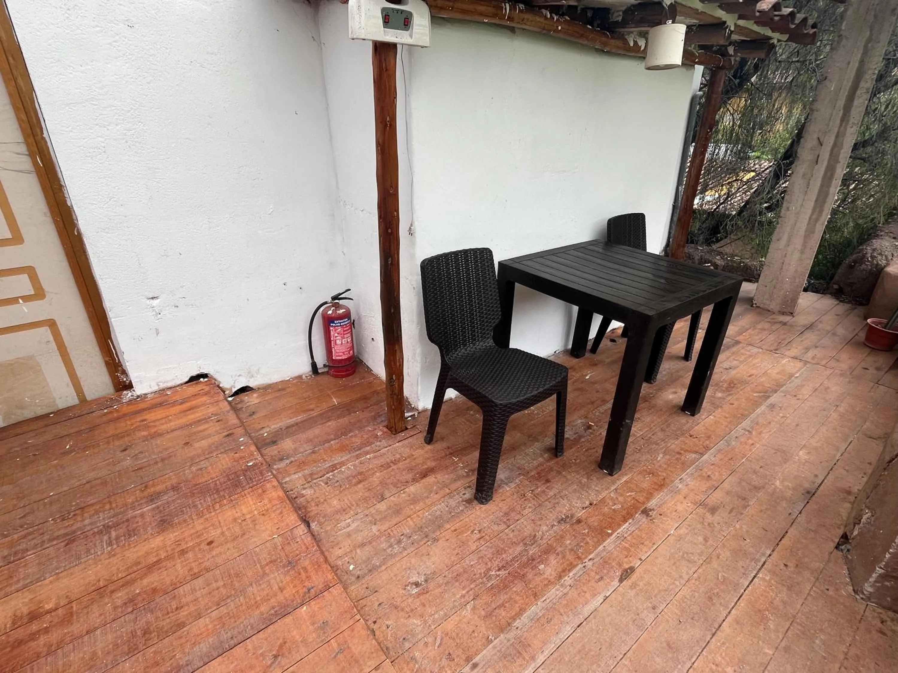 Balcony/Terrace in Intihuatana Hostel