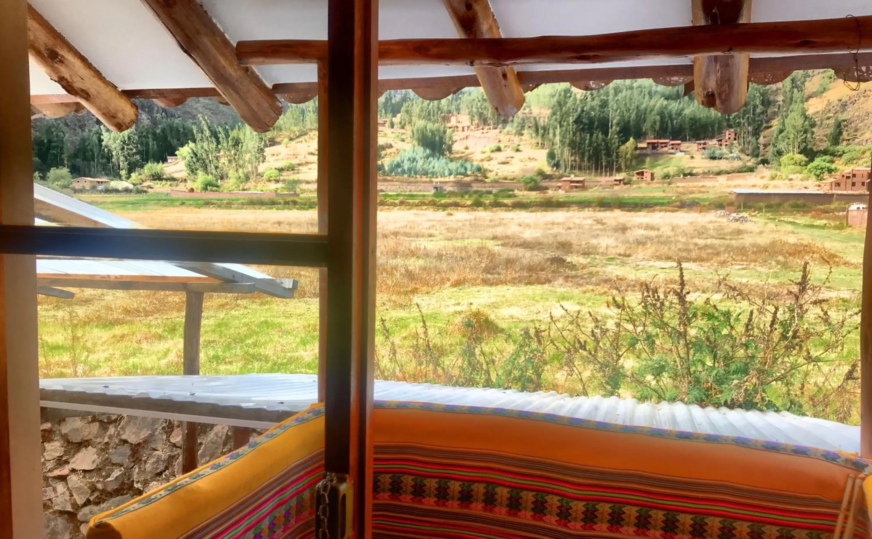 Balcony/Terrace in Intihuatana Hostel