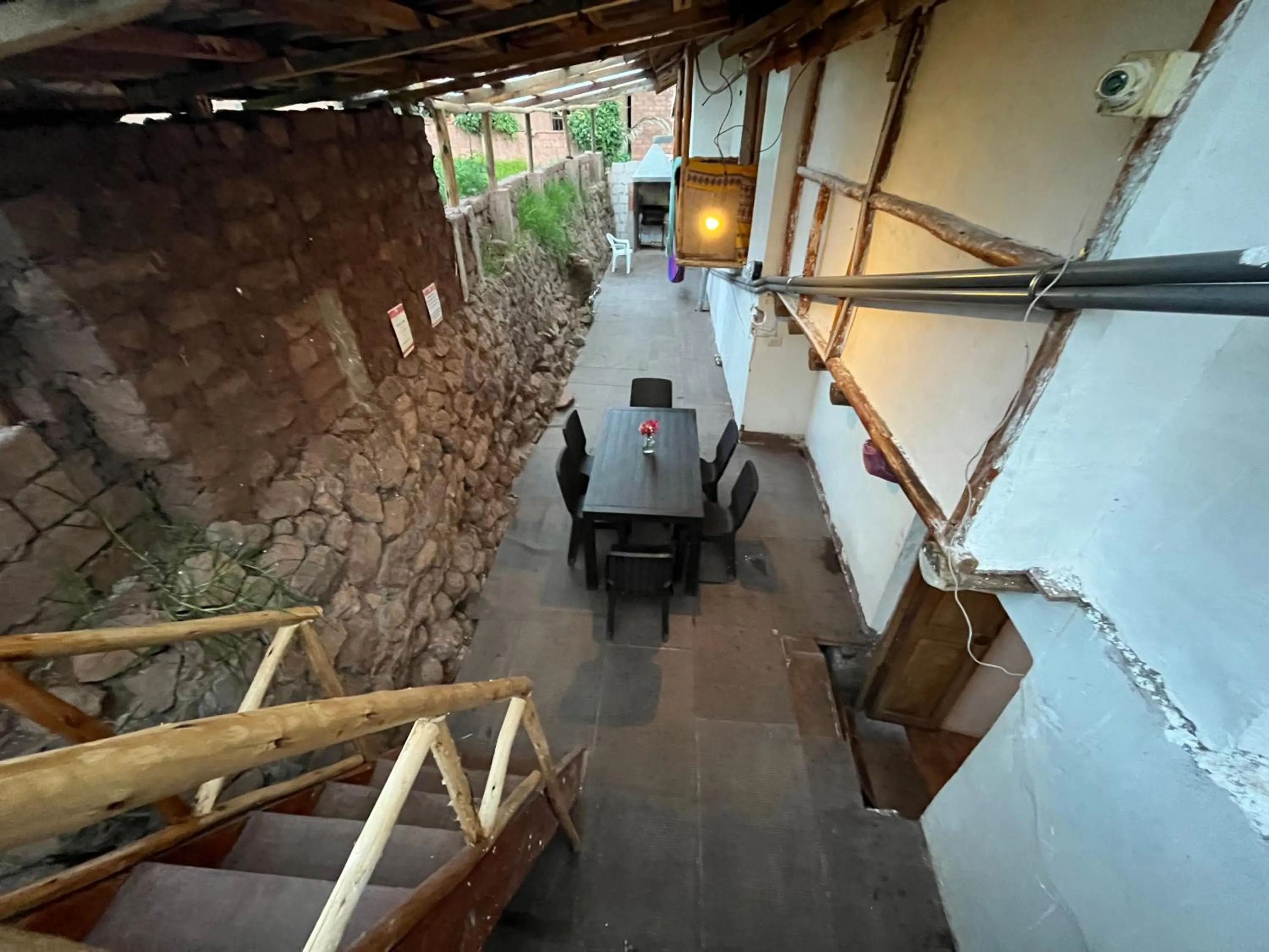 Balcony/Terrace in Intihuatana Hostel