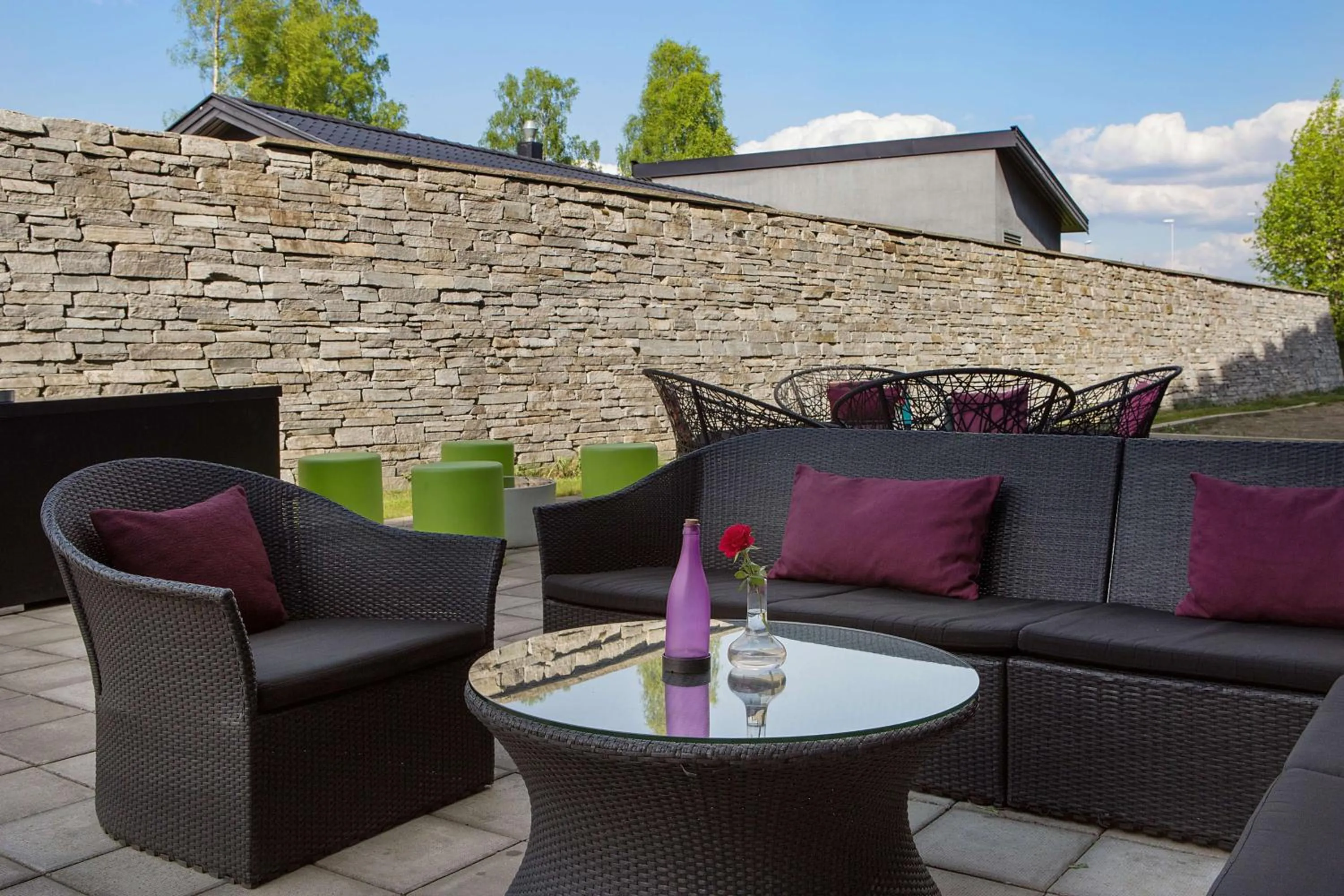 Patio in Scandic Oslo Airport