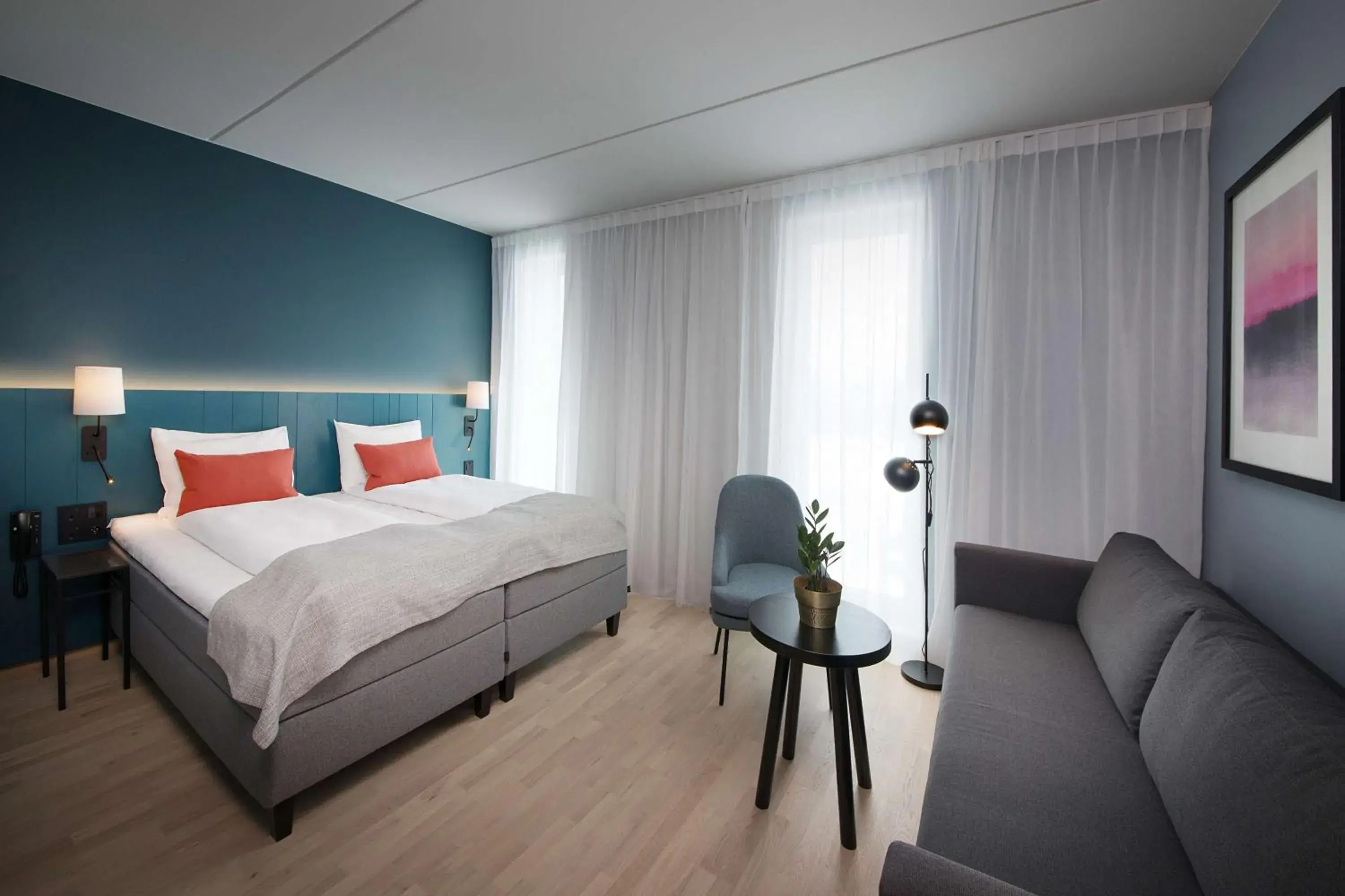 Bedroom, Bed in Scandic Oslo Airport Bedroom, Bed in Scandic Oslo Airport