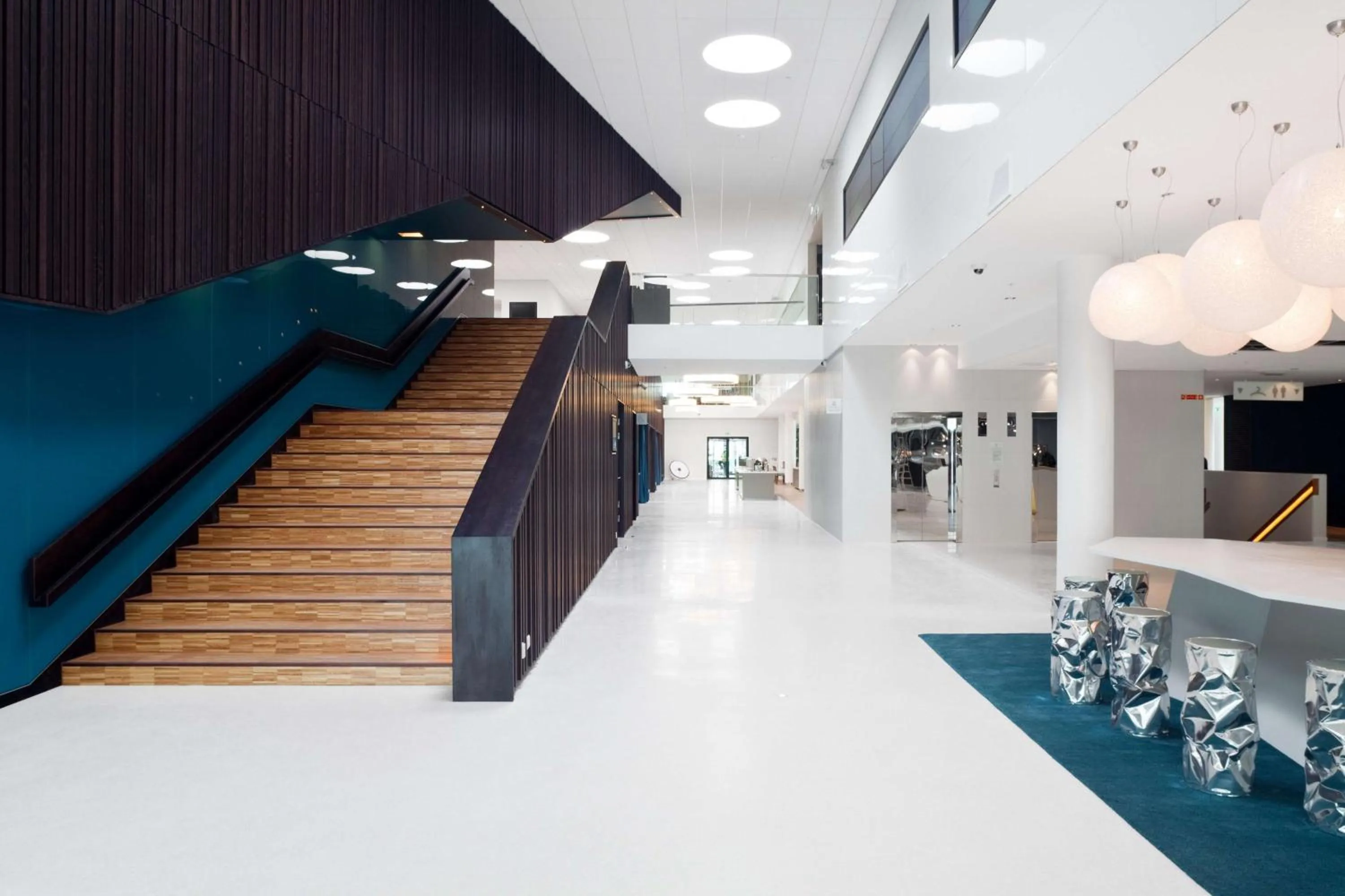 Lobby or reception in Scandic Oslo Airport