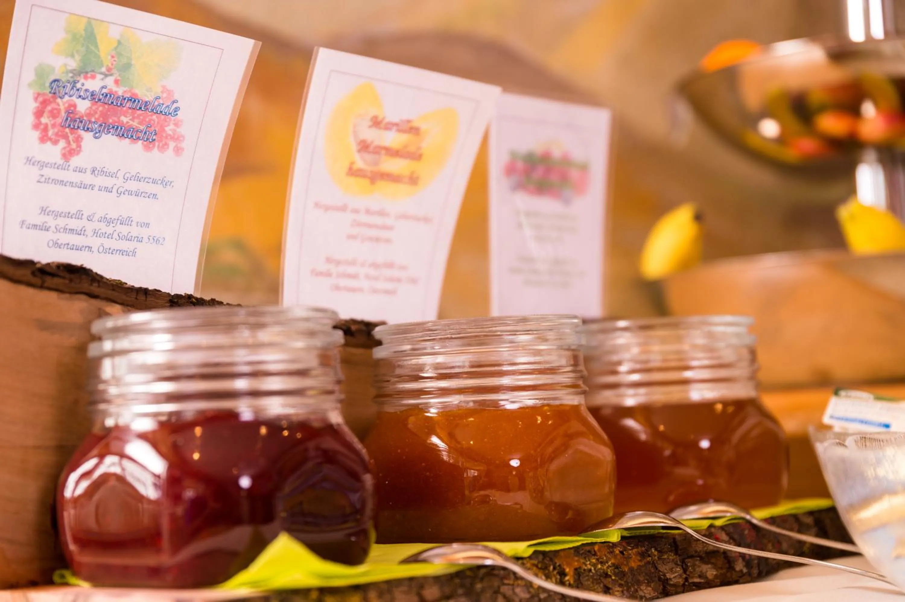 Food and drinks in Hotel Solaria