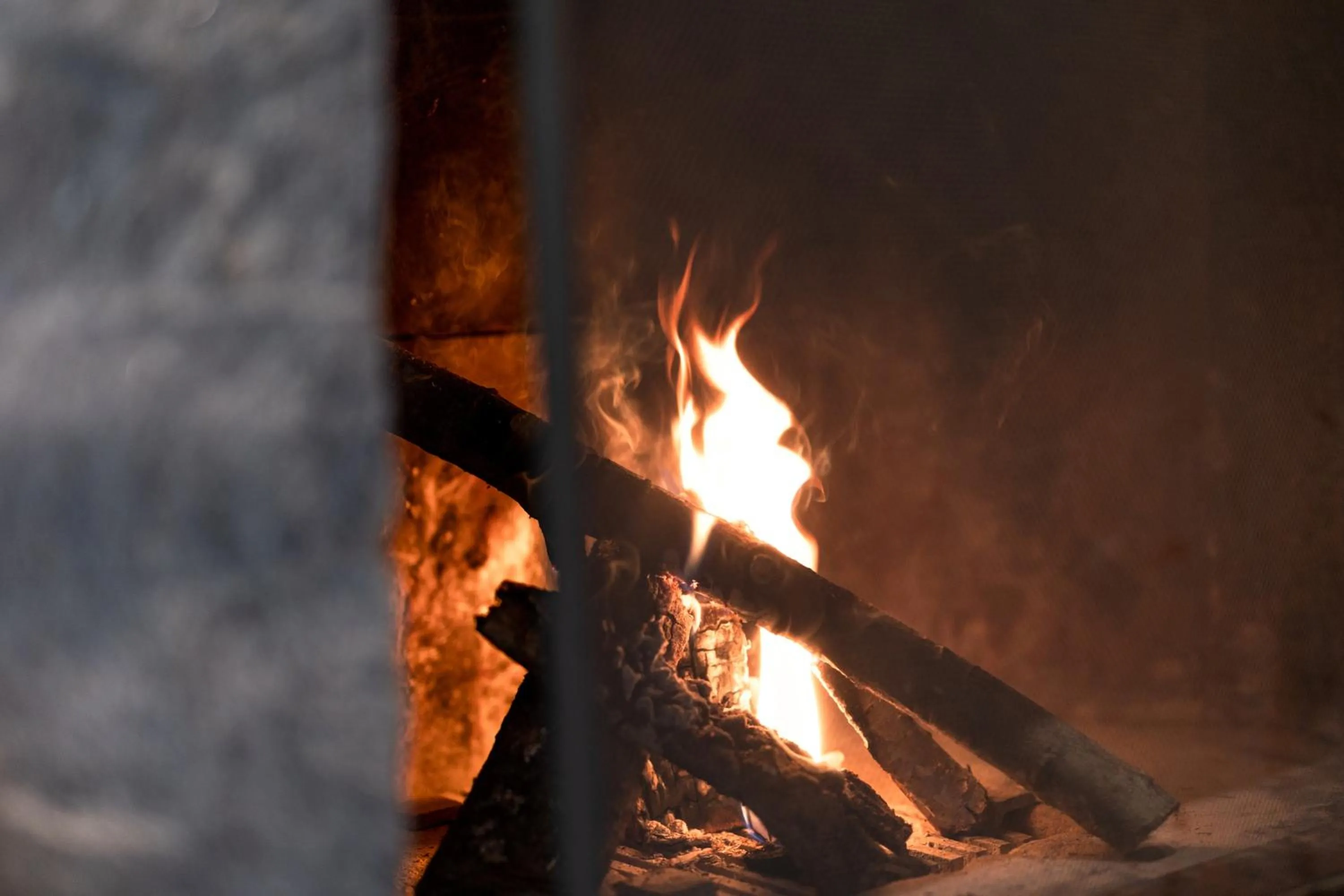 fireplace in Hotel Edelweiss
