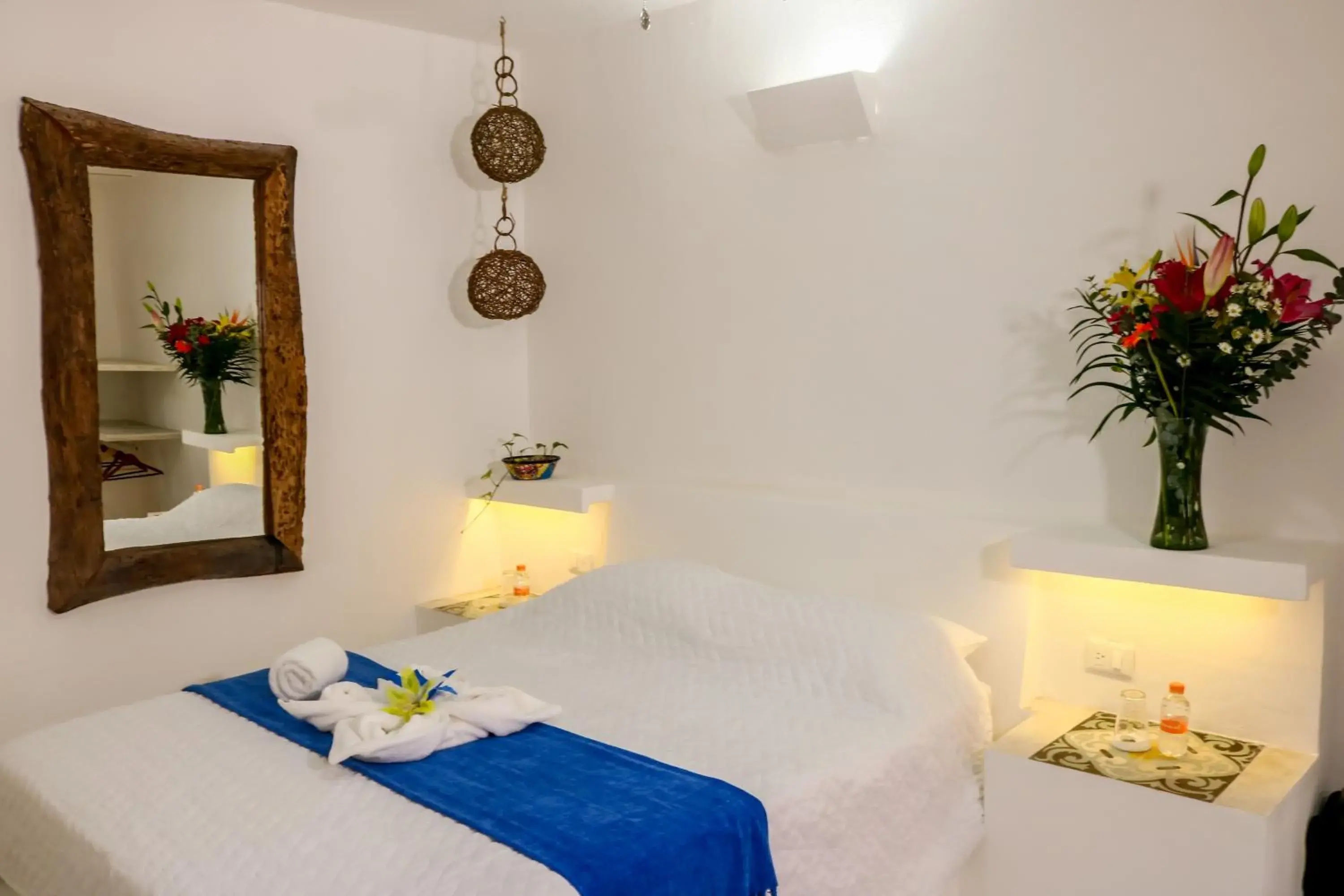 Bed in Kin Ha Tulum Hotel Bed in Kin Ha Tulum Hotel