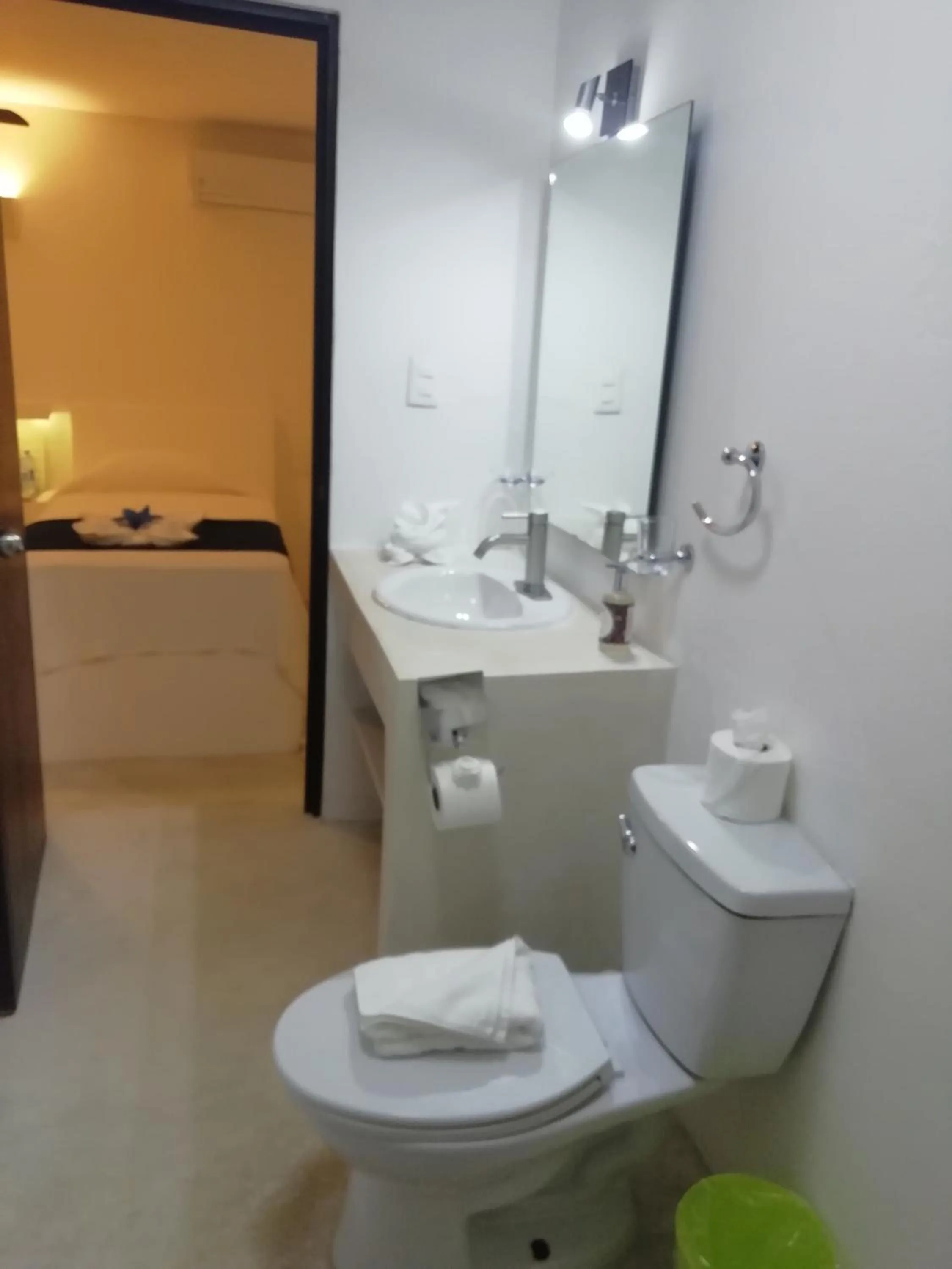 Bathroom in Kin Ha Tulum Hotel